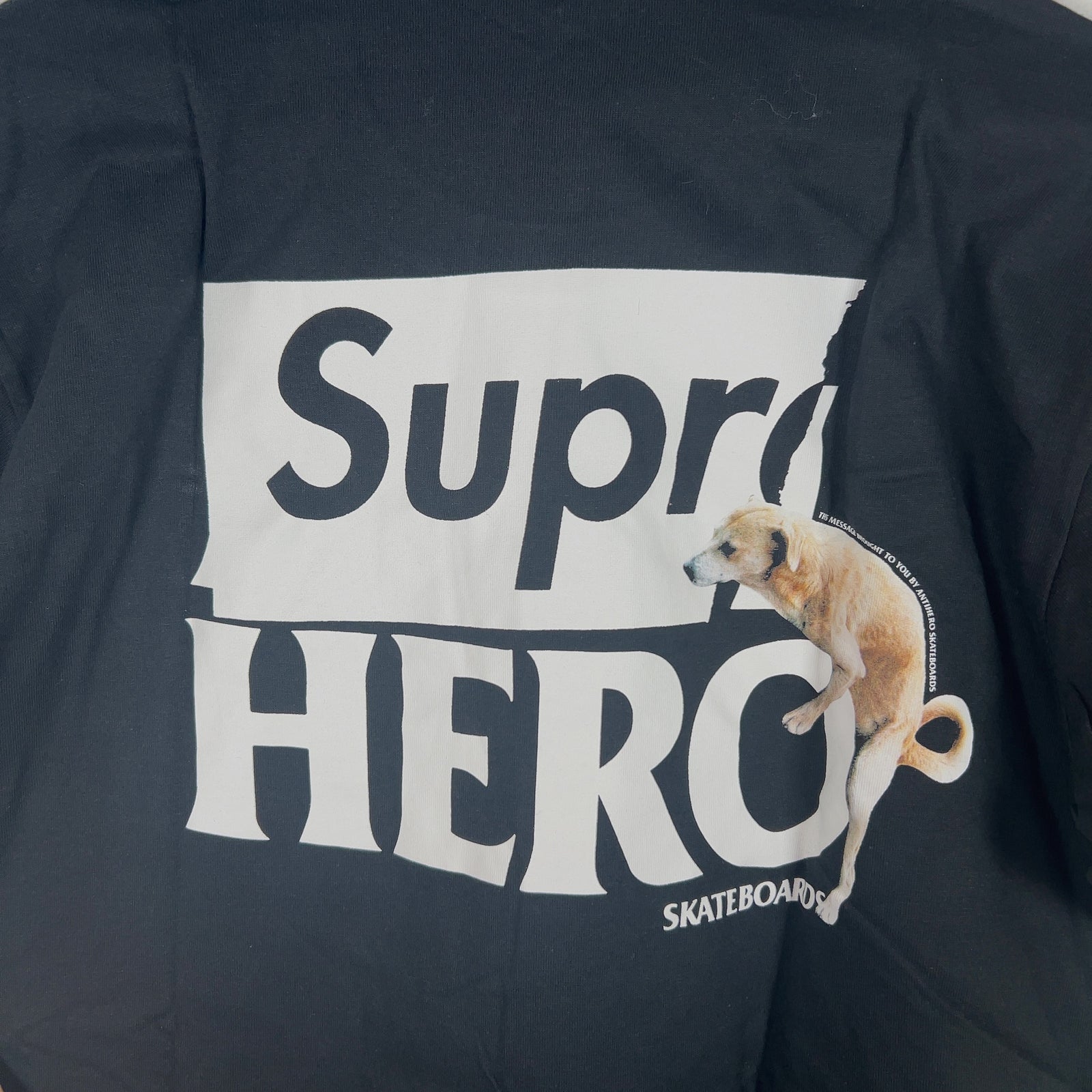 Supreme x Anithero Spell Out Logo Dog Graphic T-Shirt