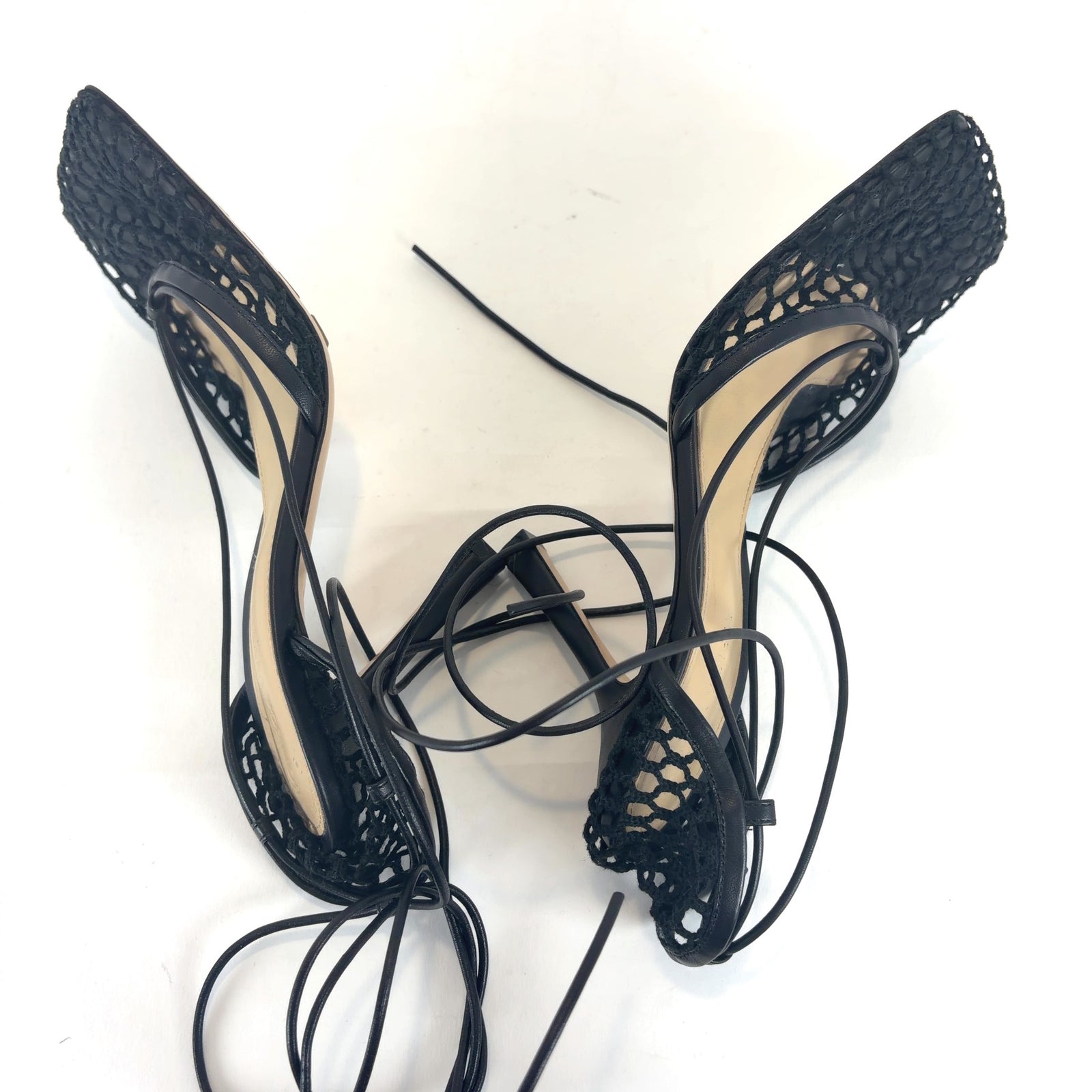 Bottega Veneta Stretch Lace Up Heels