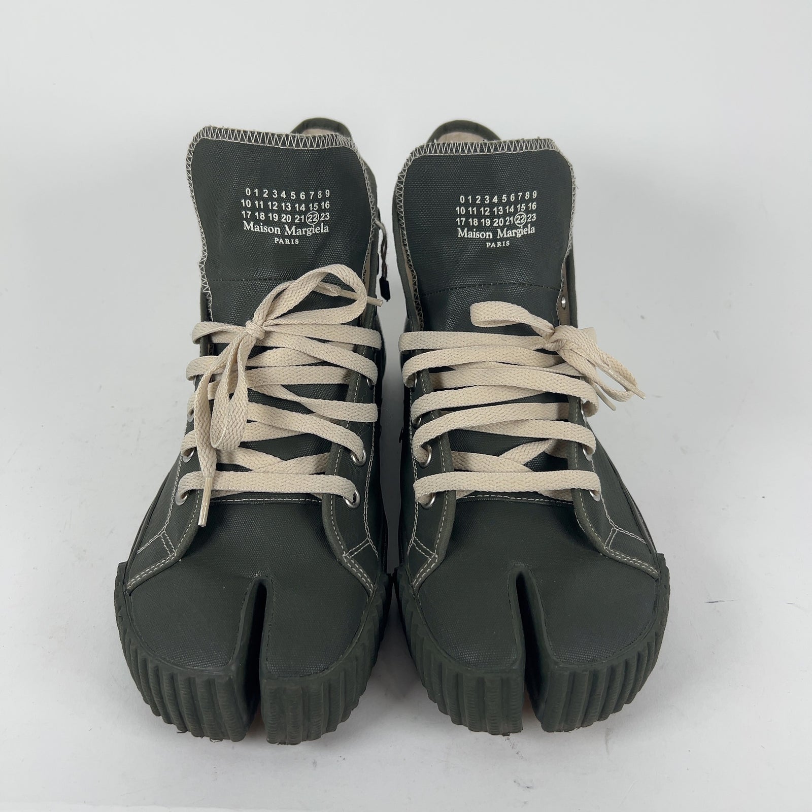 Maison Margiela Canvas Tabi Hightop Sneakers