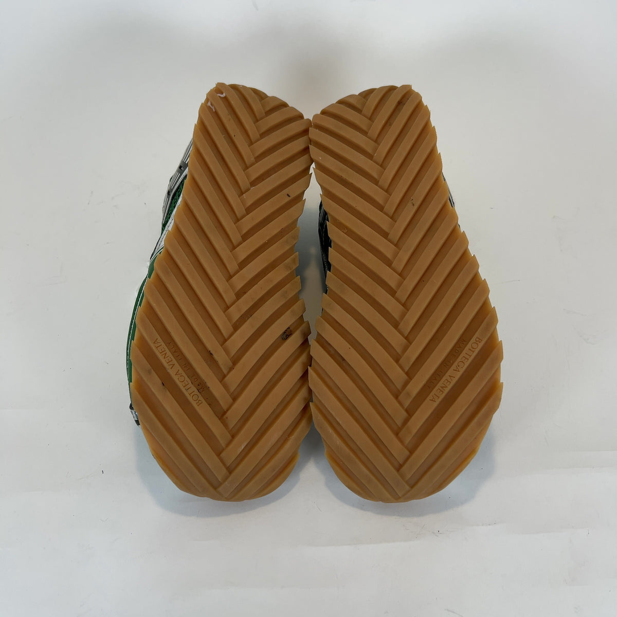 Bottega Veneta Green Mesh Orbit Sneaker