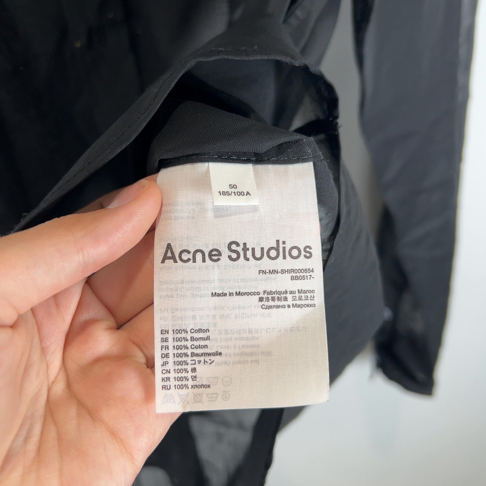 Acne Studios Light Cotton Button-Up Shirt