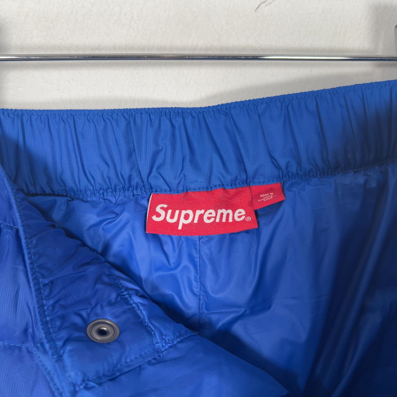 Supreme Blue Micro Puffer Sweatpants