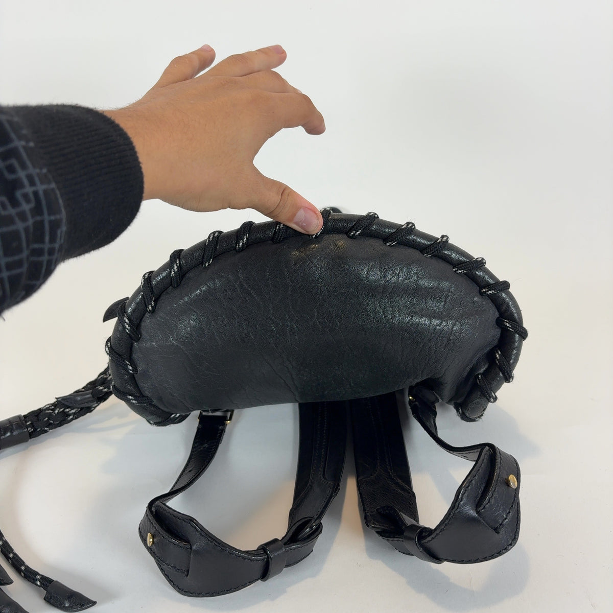 Acne Studios Rope Jungle Leather Backpack