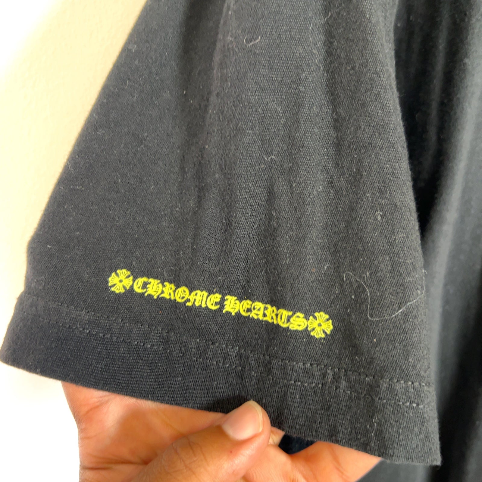 Chrome Hearts Neon Neck Logo T-Shirt
