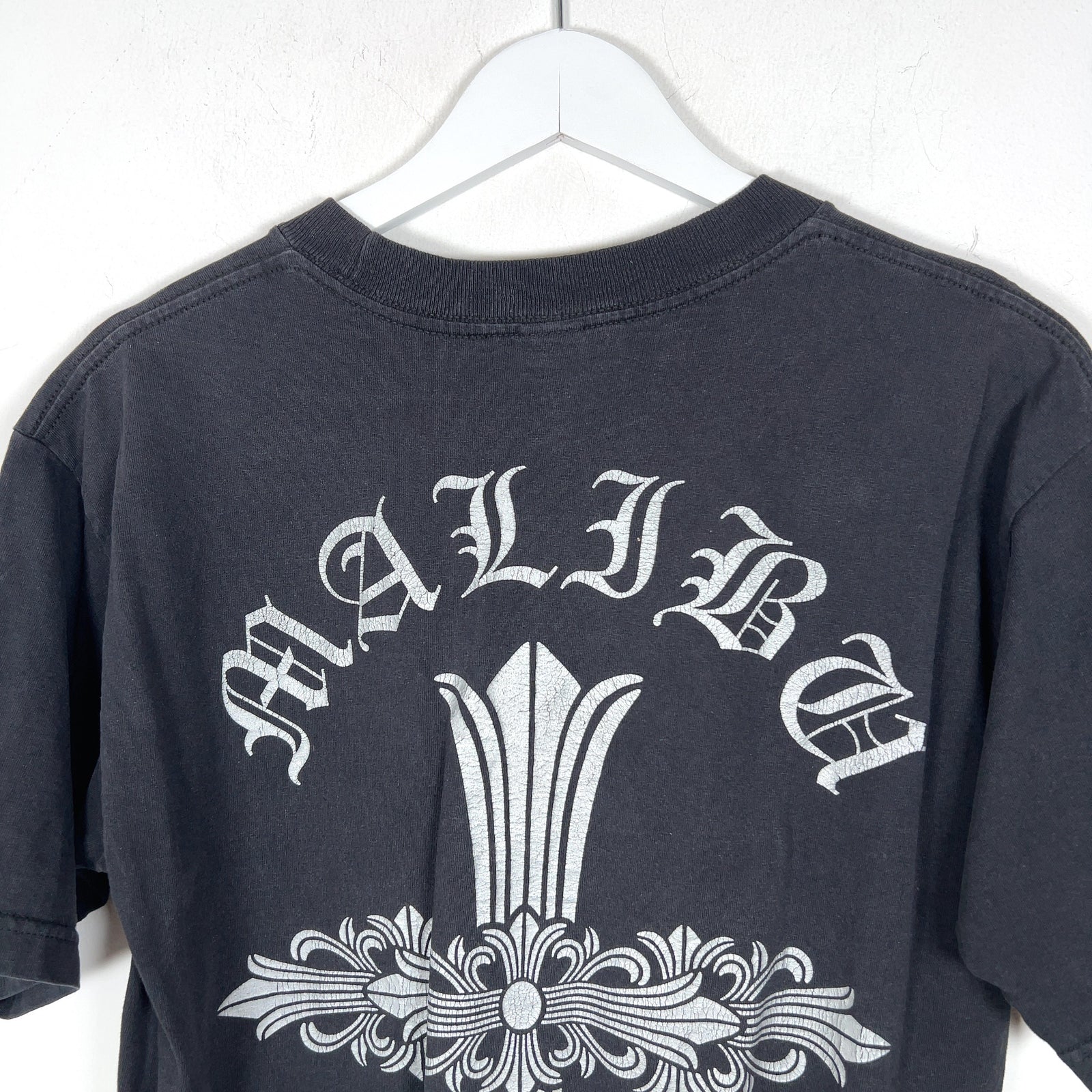 Chrome Hearts Malibu Cross Graphic Vintage T-Shirt