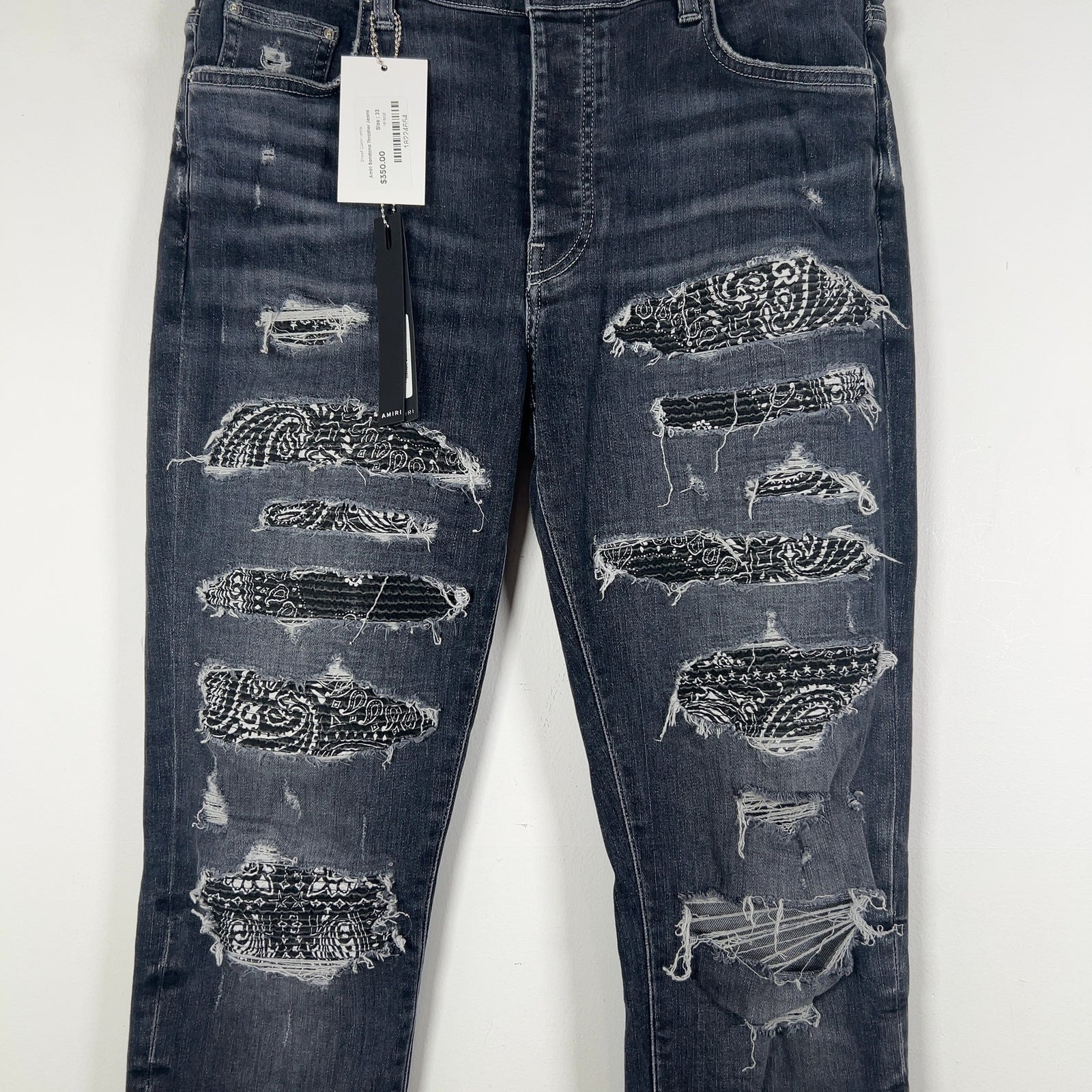 Amiri Bandana Thrasher Jeans