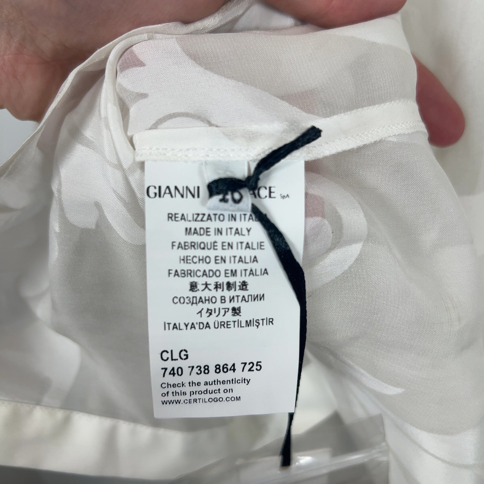 Versace Silk Floral Button-Up Shirt