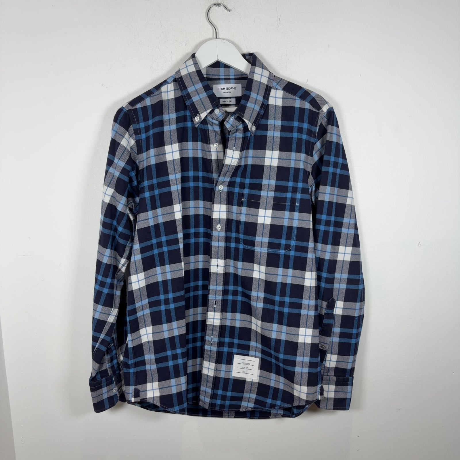 Thom Browne Plaid Button-Up Shirt