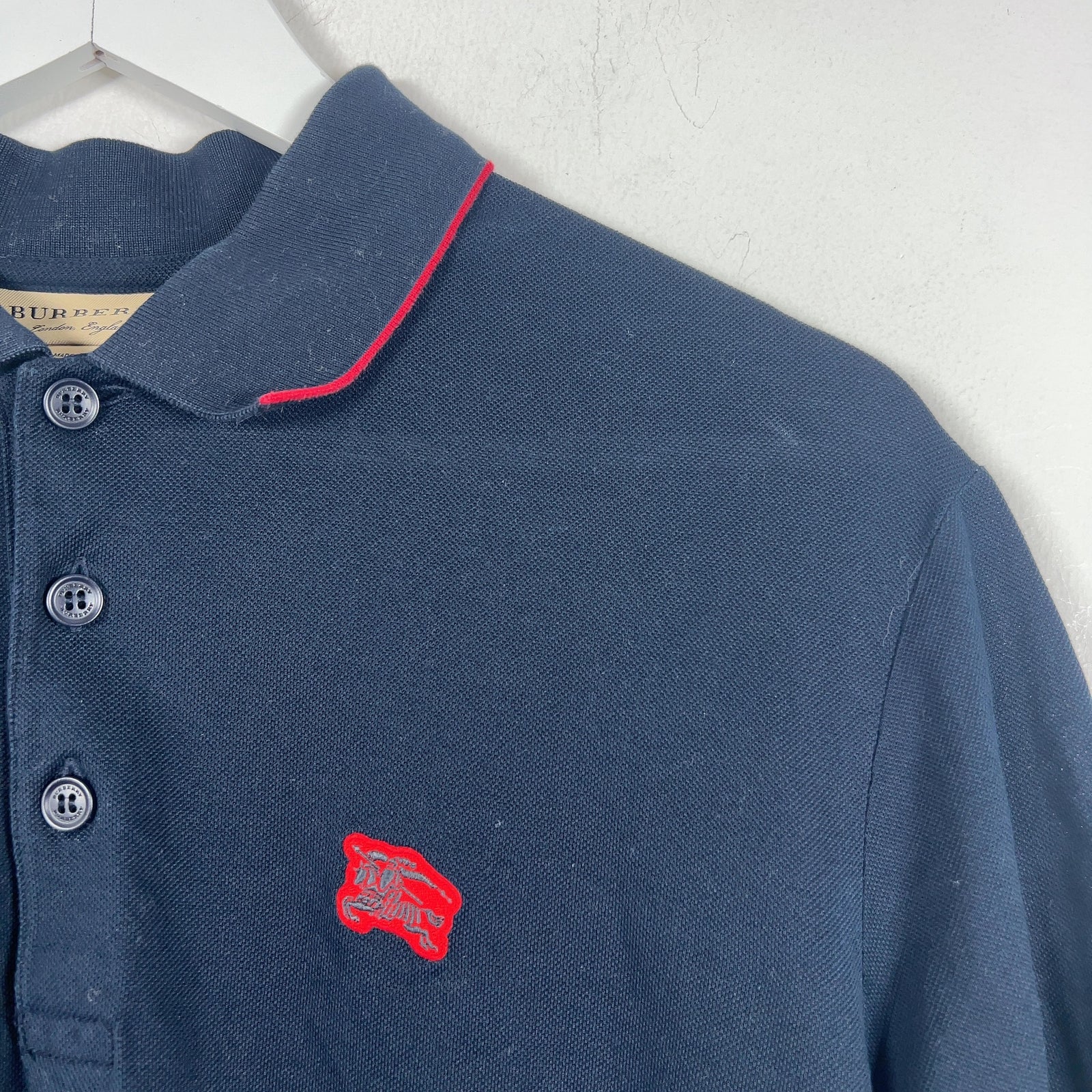 Burberry Striped Collared Polo Shirt