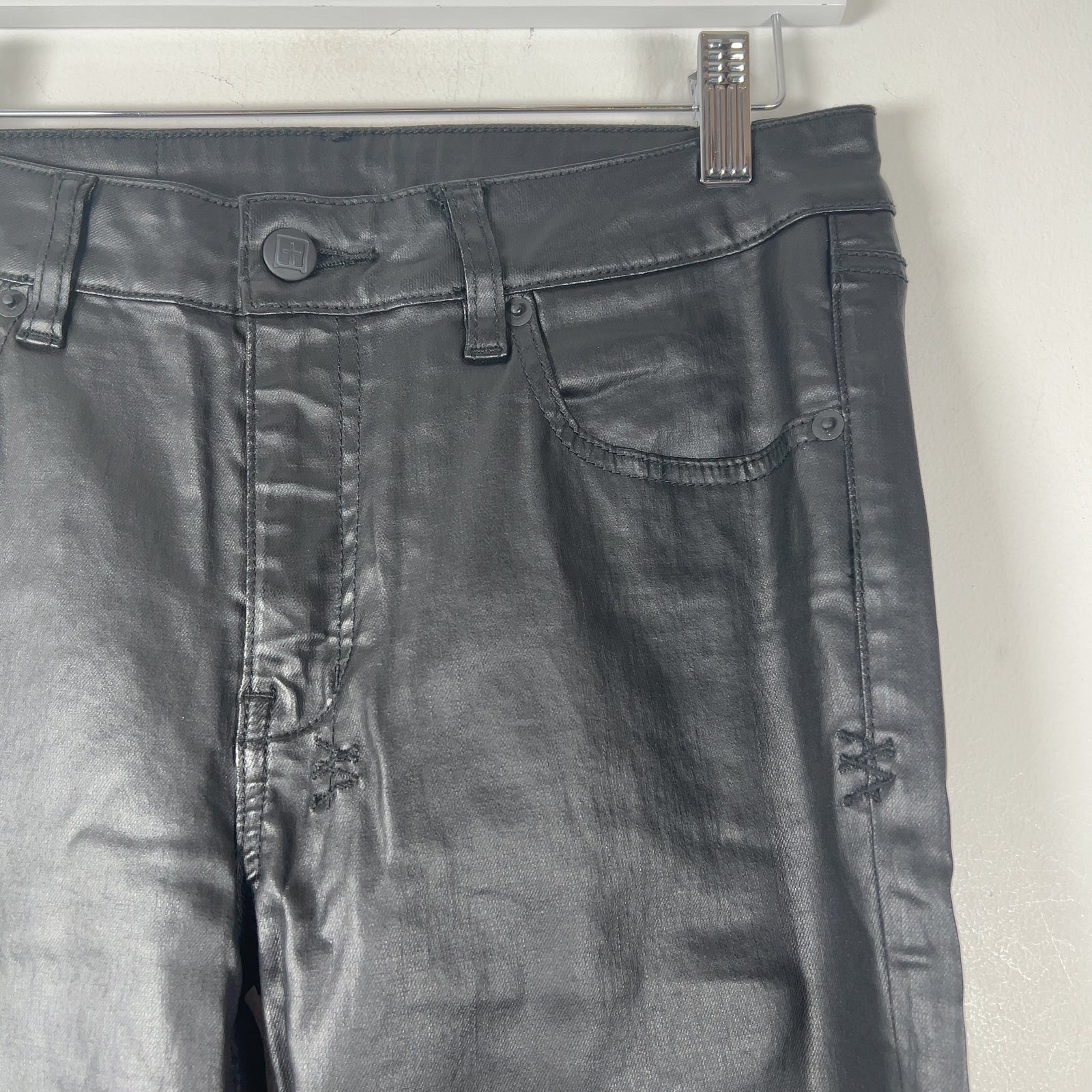 Ksubi Waxed Flare Denim Jeans