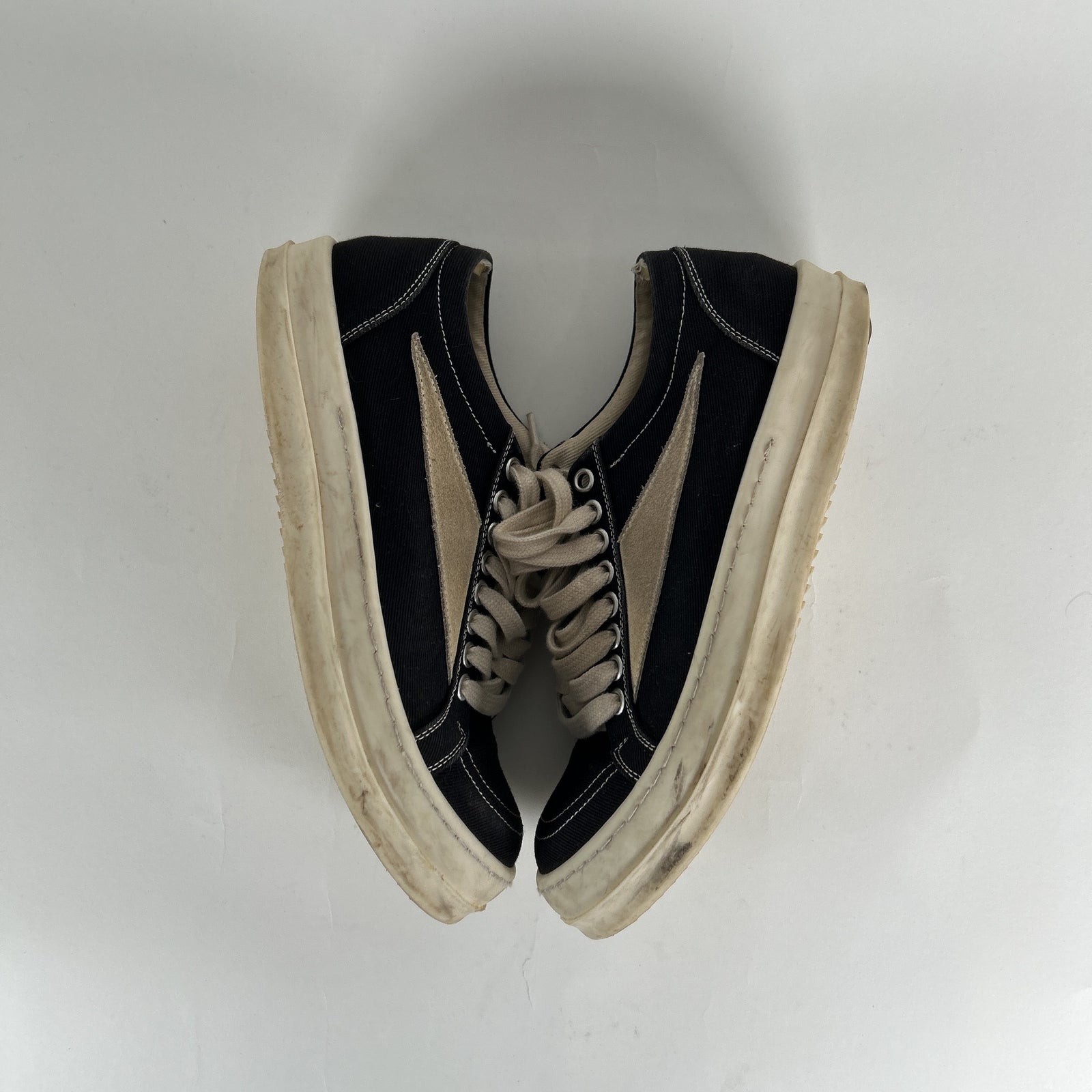 Rick Owens Drkshdw Vintage Canvas Low Tops Size 37