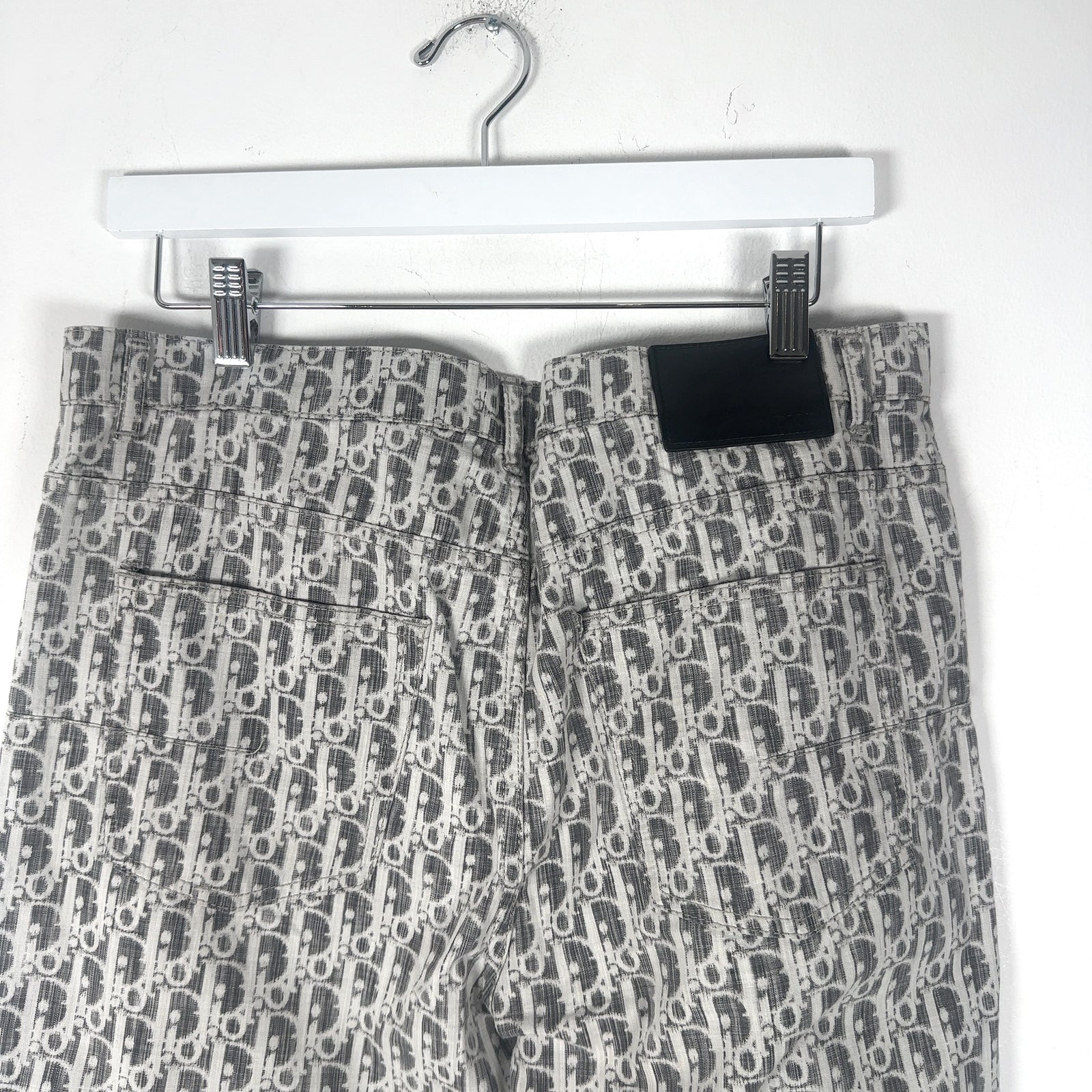 Dior Grey Jacquard Washed Denim Jeans
