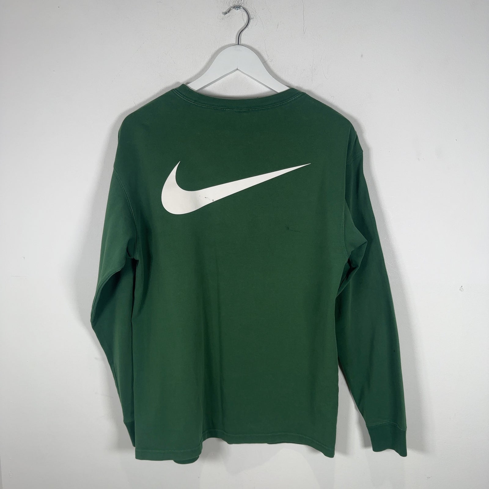 Stussy x Nike Green Logo Long-Sleeve T-Shirt Size S