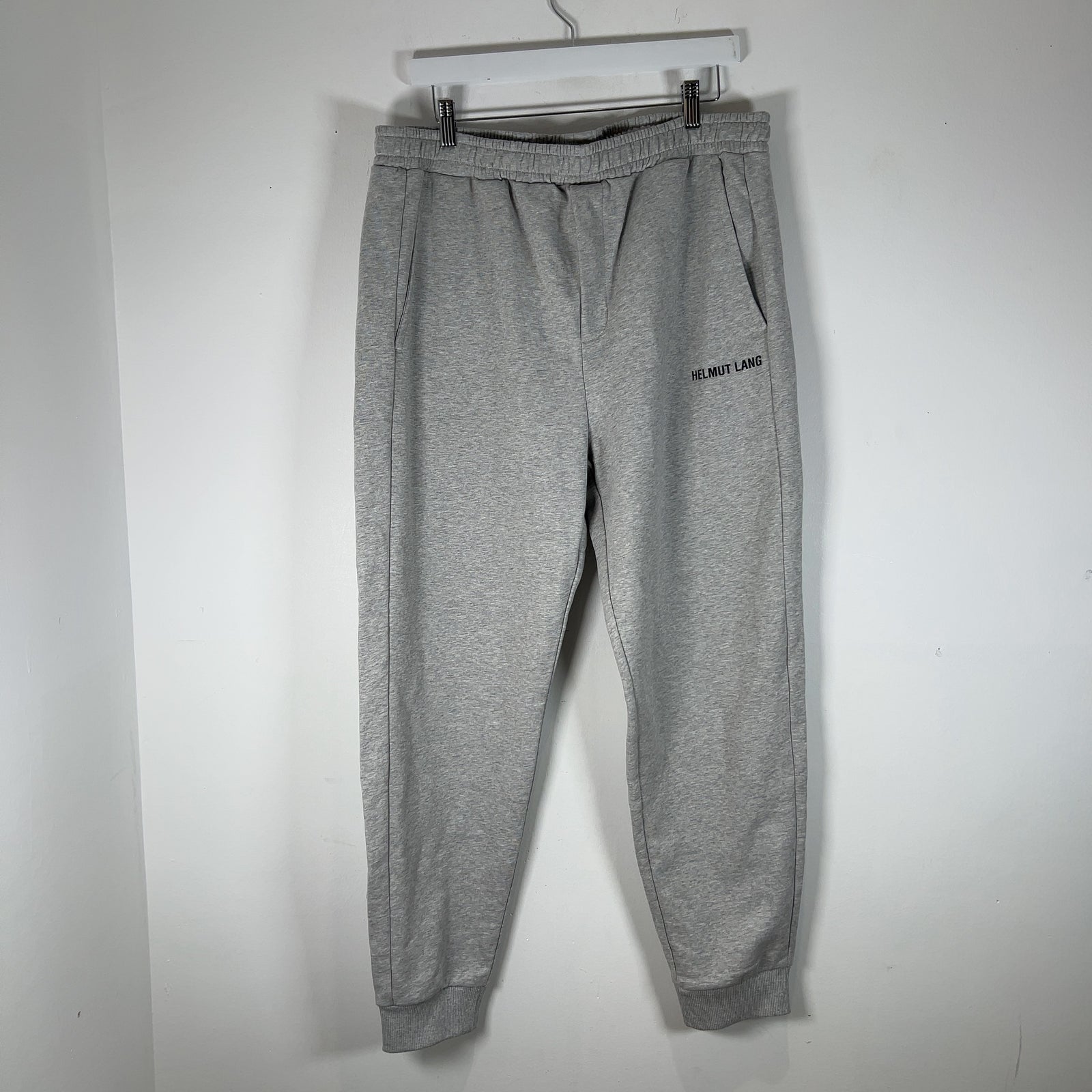 Helmut Lang Spell-Out Logo Grey Sweatpants