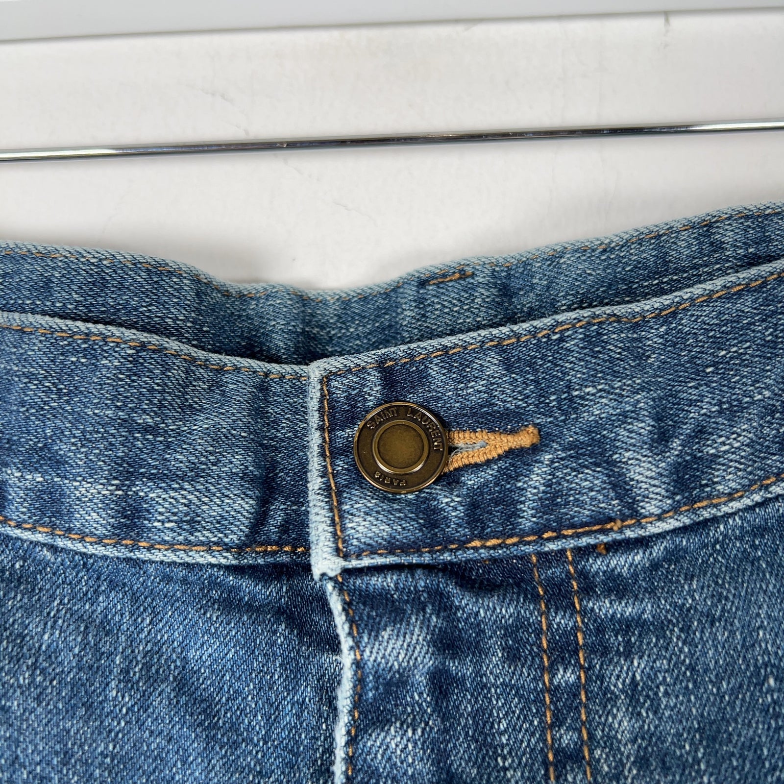 Saint Laurent D02 Distressed Lightwash Jeans