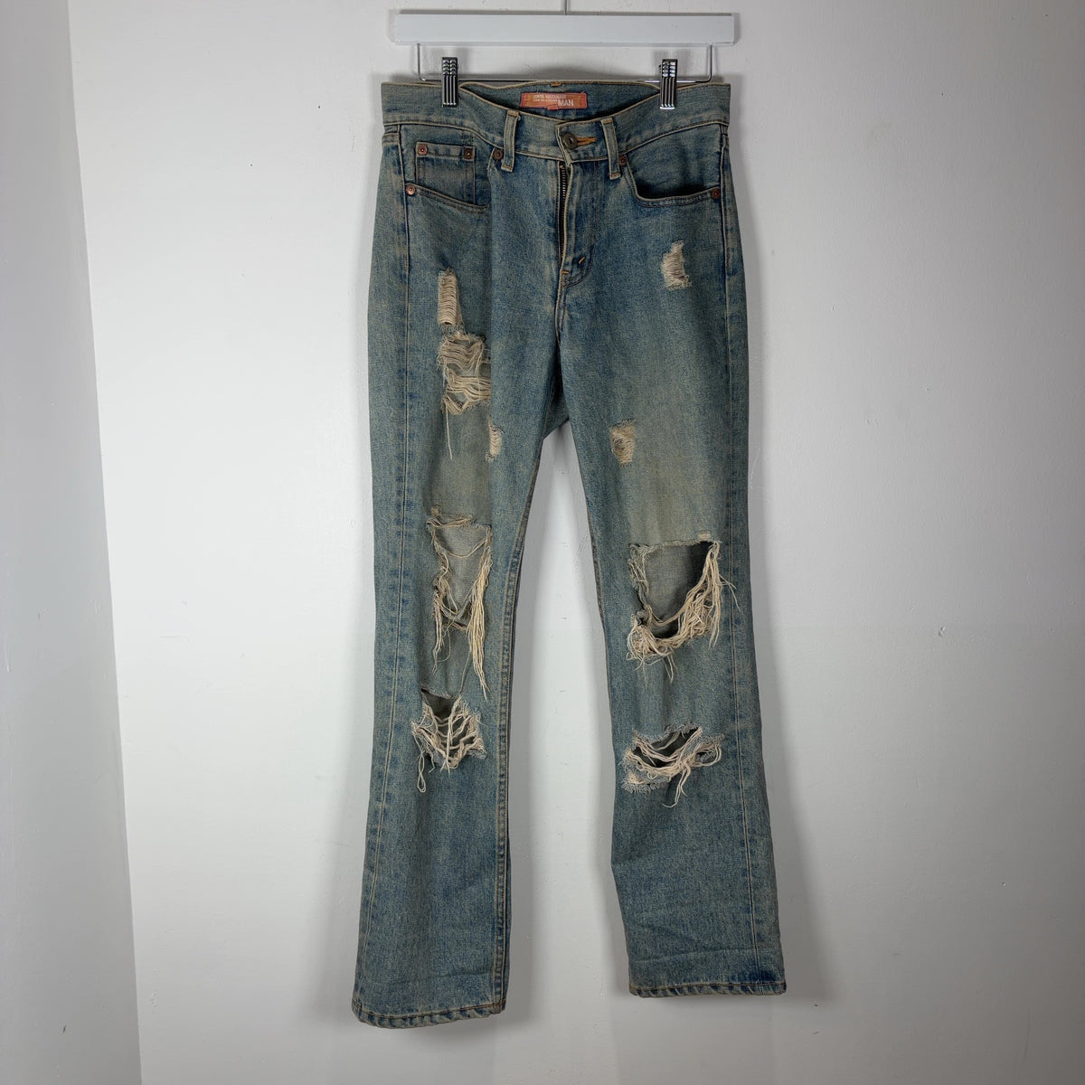 Junya Watanabe AW04 Distressed Crash Jeans