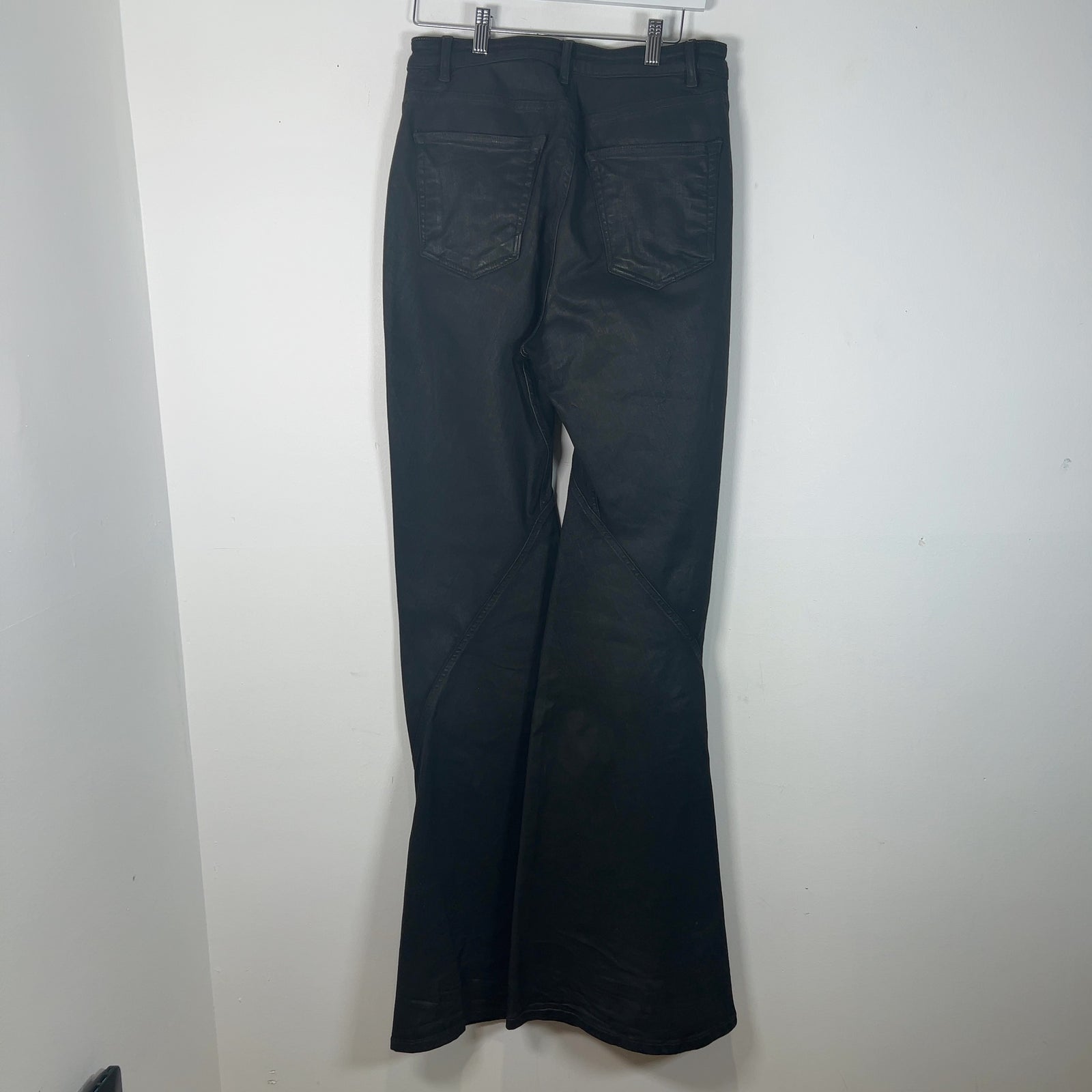 Rick Owens DRKSHDW Waxed 'Bias' Bootcut Jeans