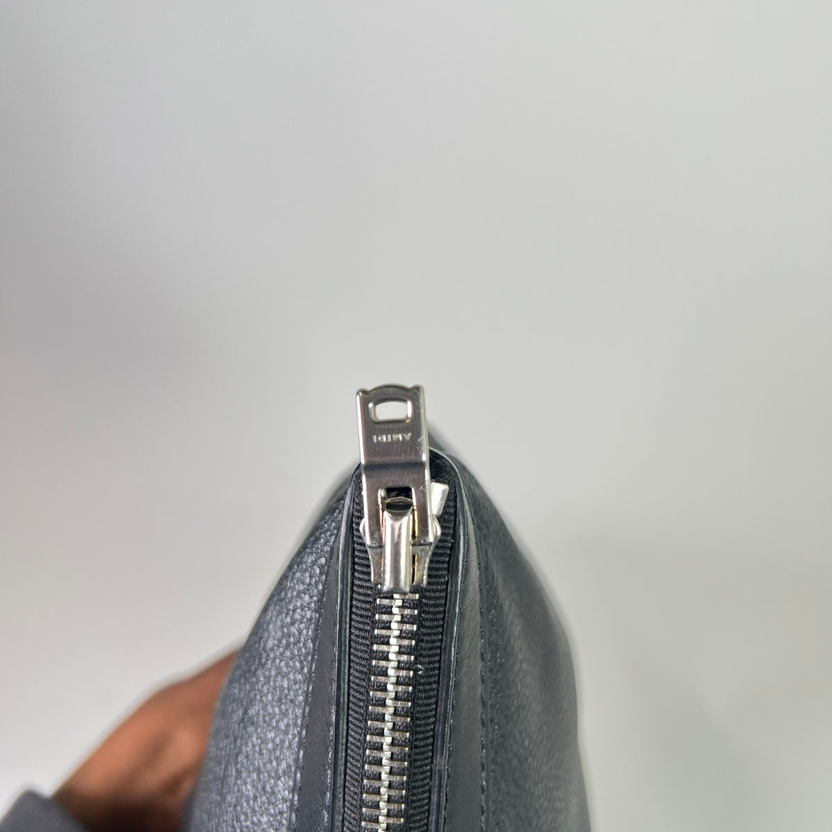 Amiri Pebbled Leather Embossed Pouch