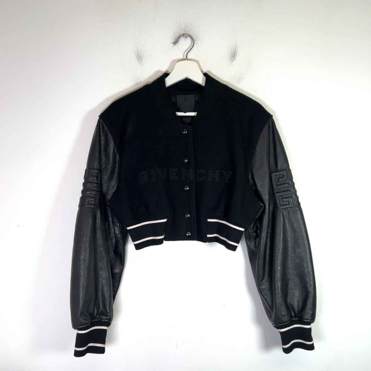 Givenchy Cropped 4G Sleeve Varsity Jacket