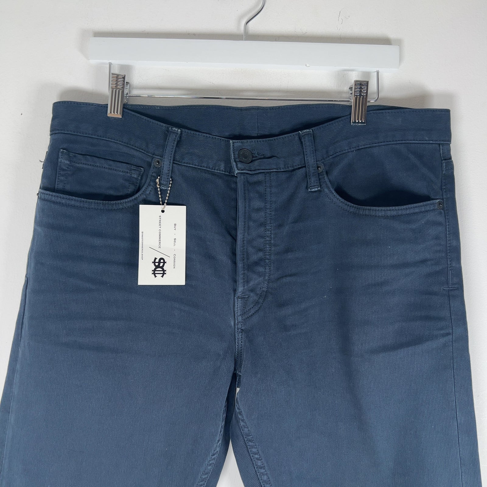 Tom Ford Bedford Cord Navy Slim Pants
