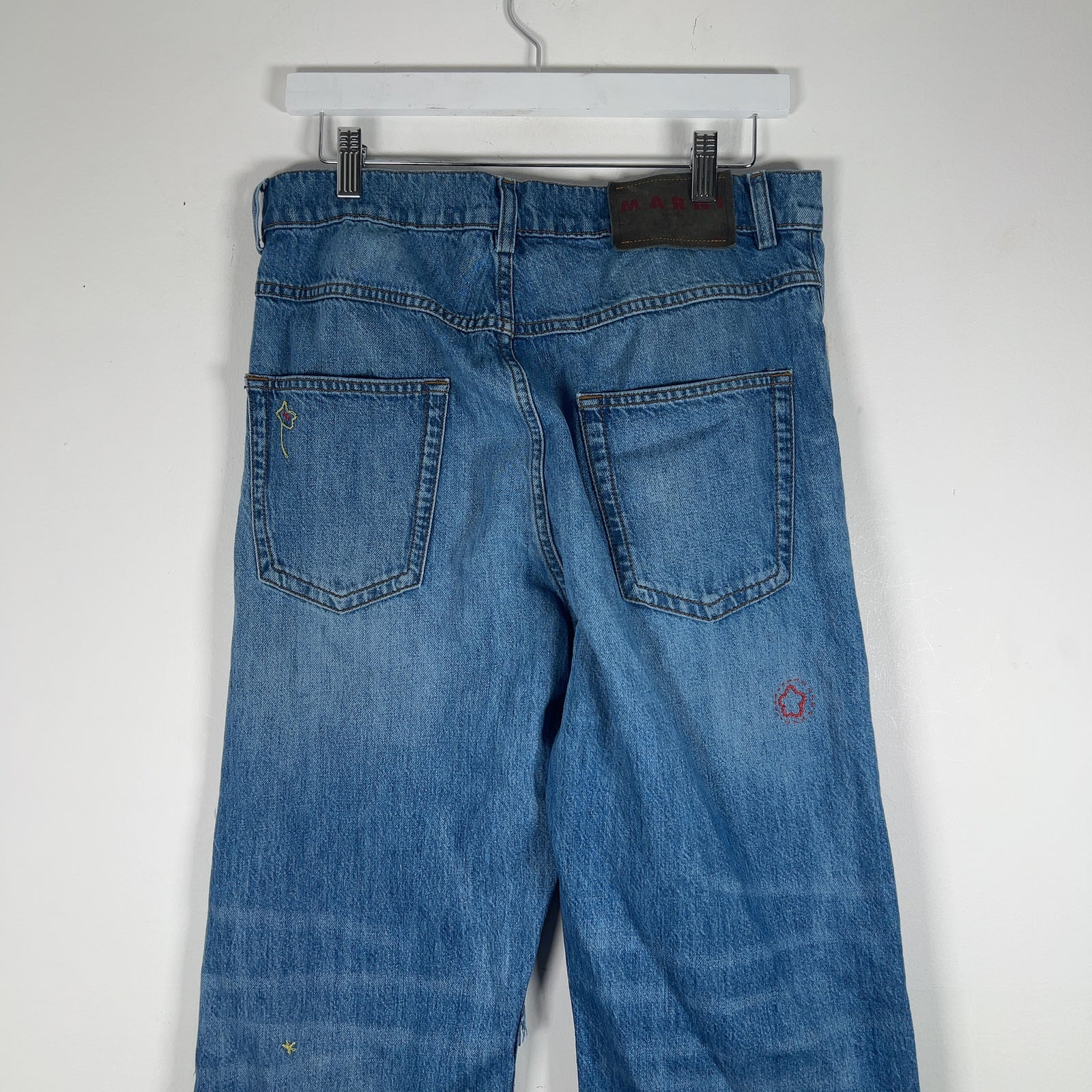 Marni Mohair Patchwork Denim Jeans