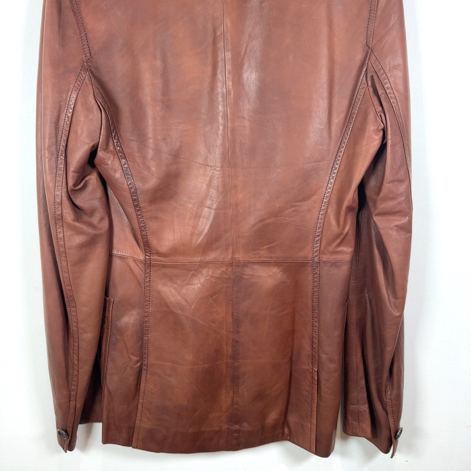 Miu Miu Leather Blazer Jacket