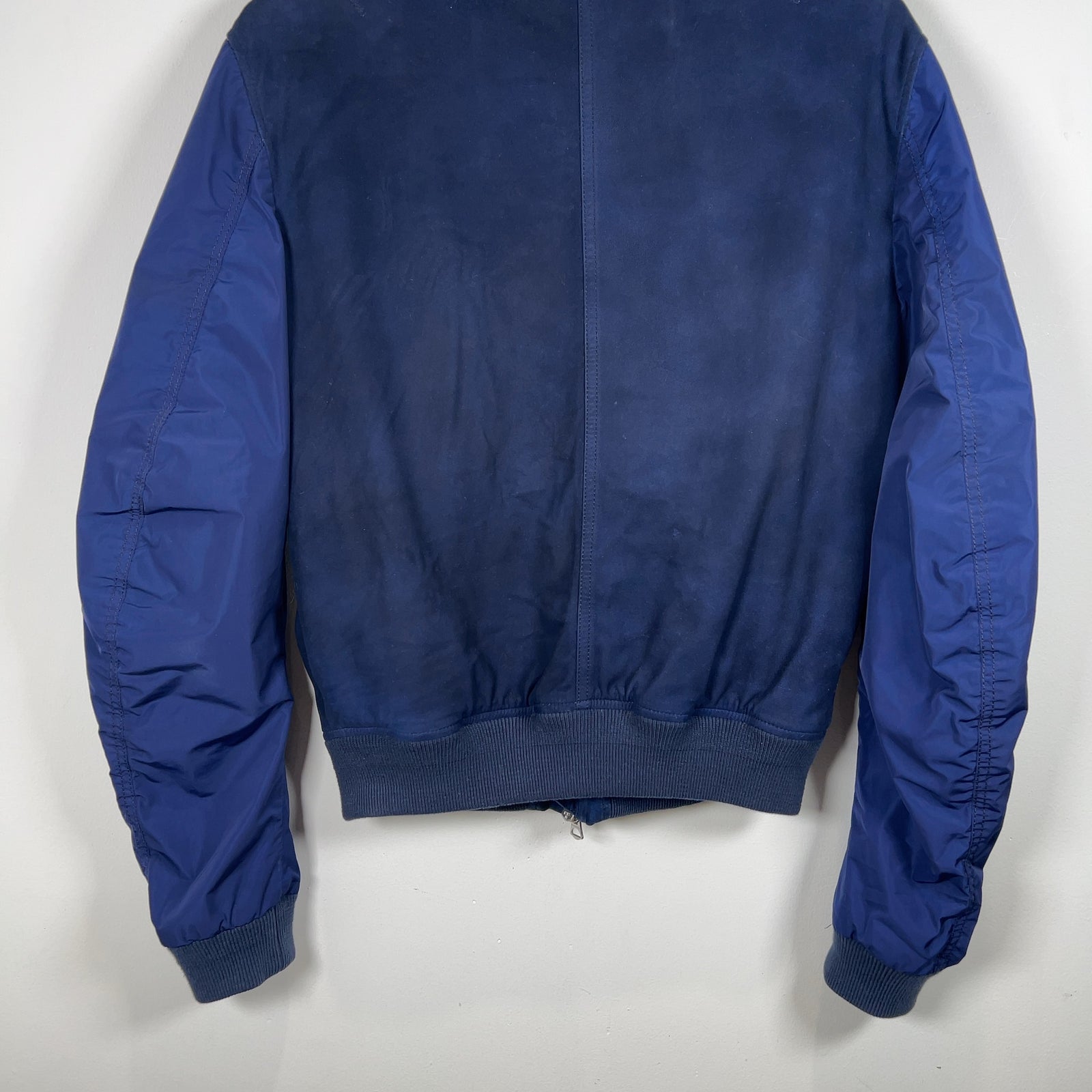 Burberry Brit Navy Nylon Sleeved Bomber