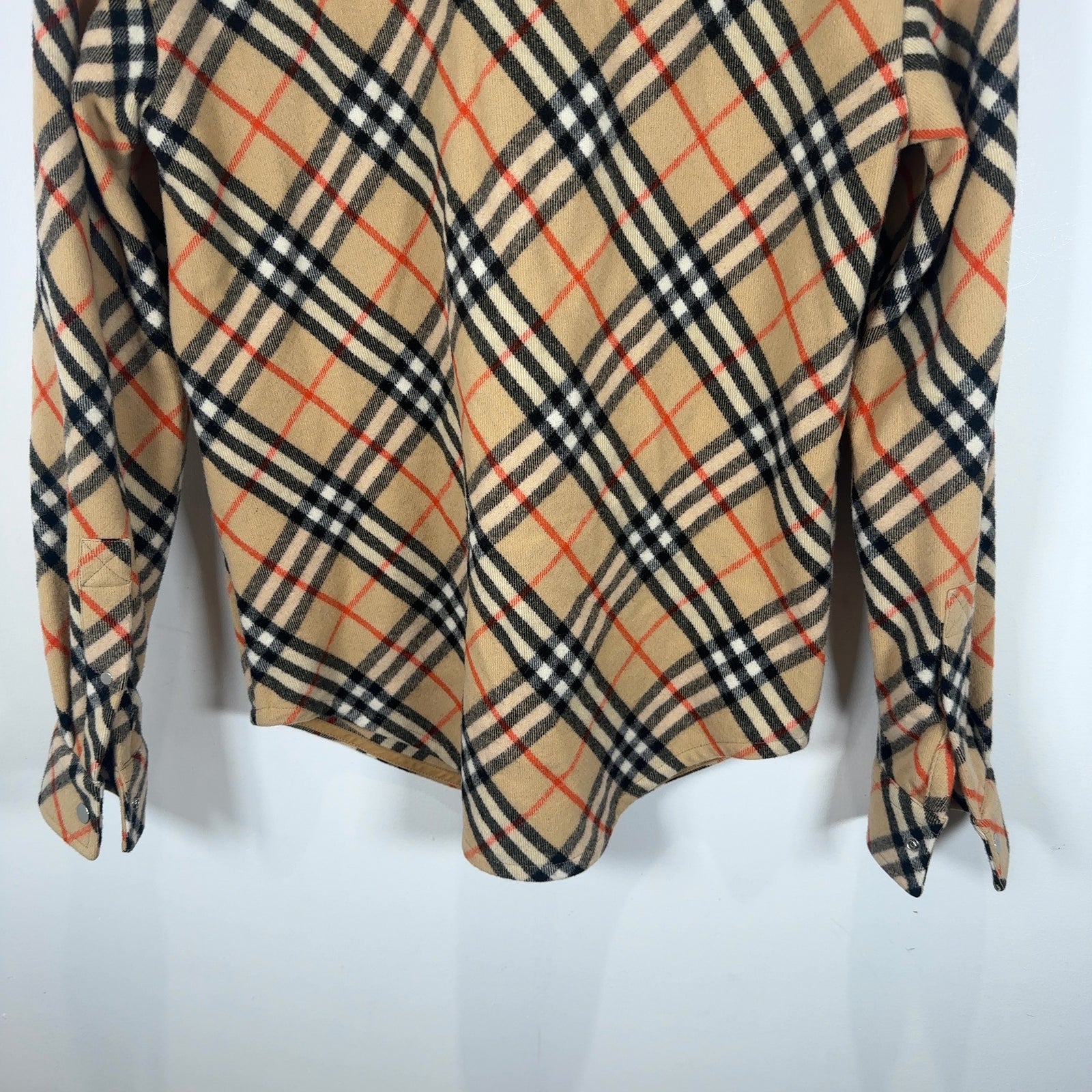 Burberry Check Wool Plaid Jacket Size XS