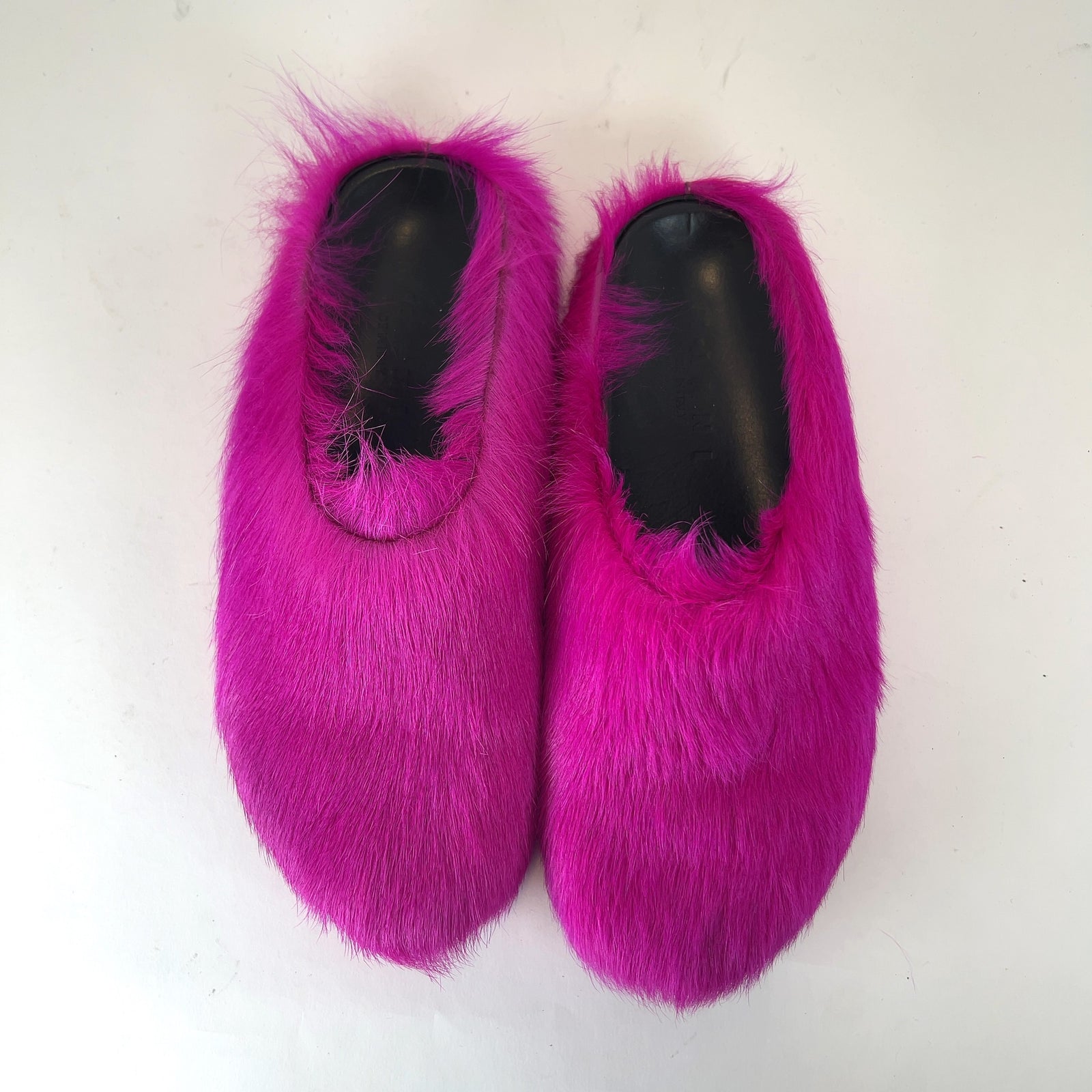 Marni Fussbett Sabot Ponyhair Sandals