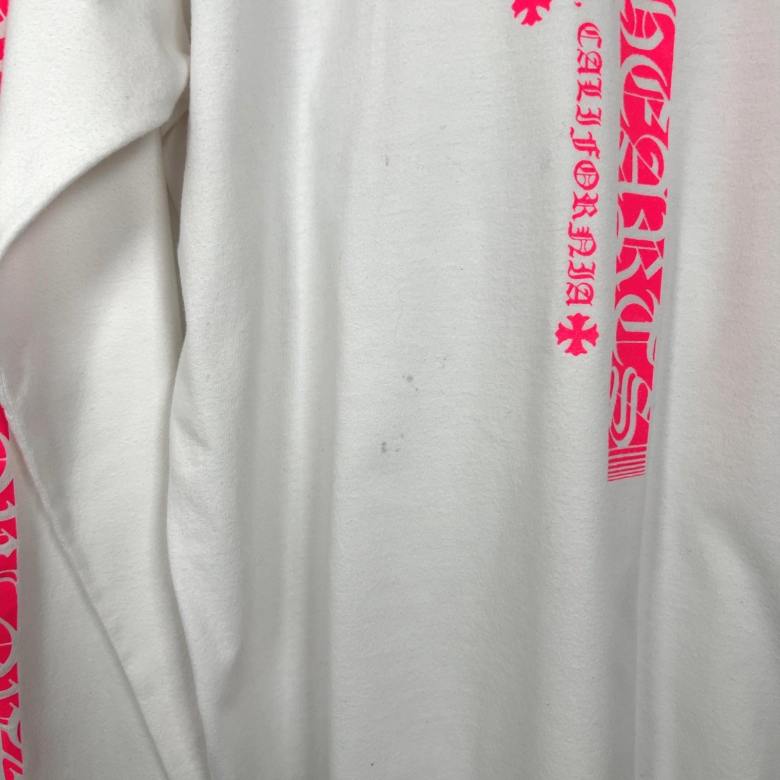 Chrome Hearts Pink Spell Out Logo Bar Longsleeve