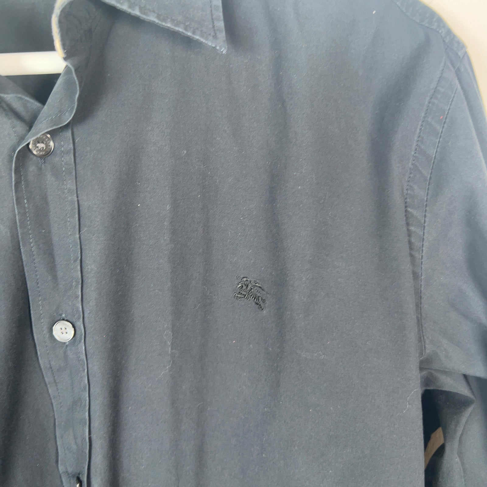 Burberry Equestrian Logo Button-Up T-Shirt