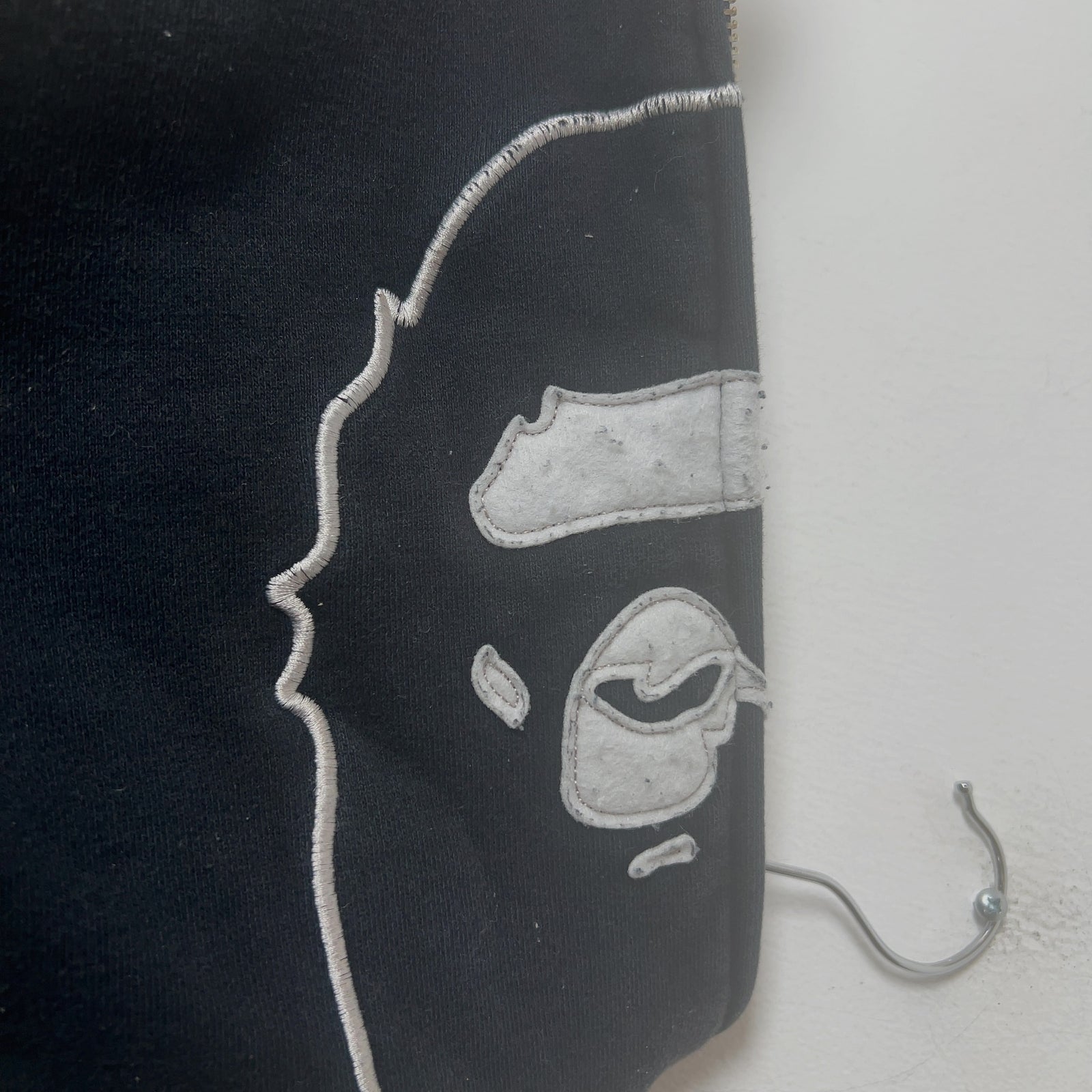 Bape Full Zip Half Camo Hoodie