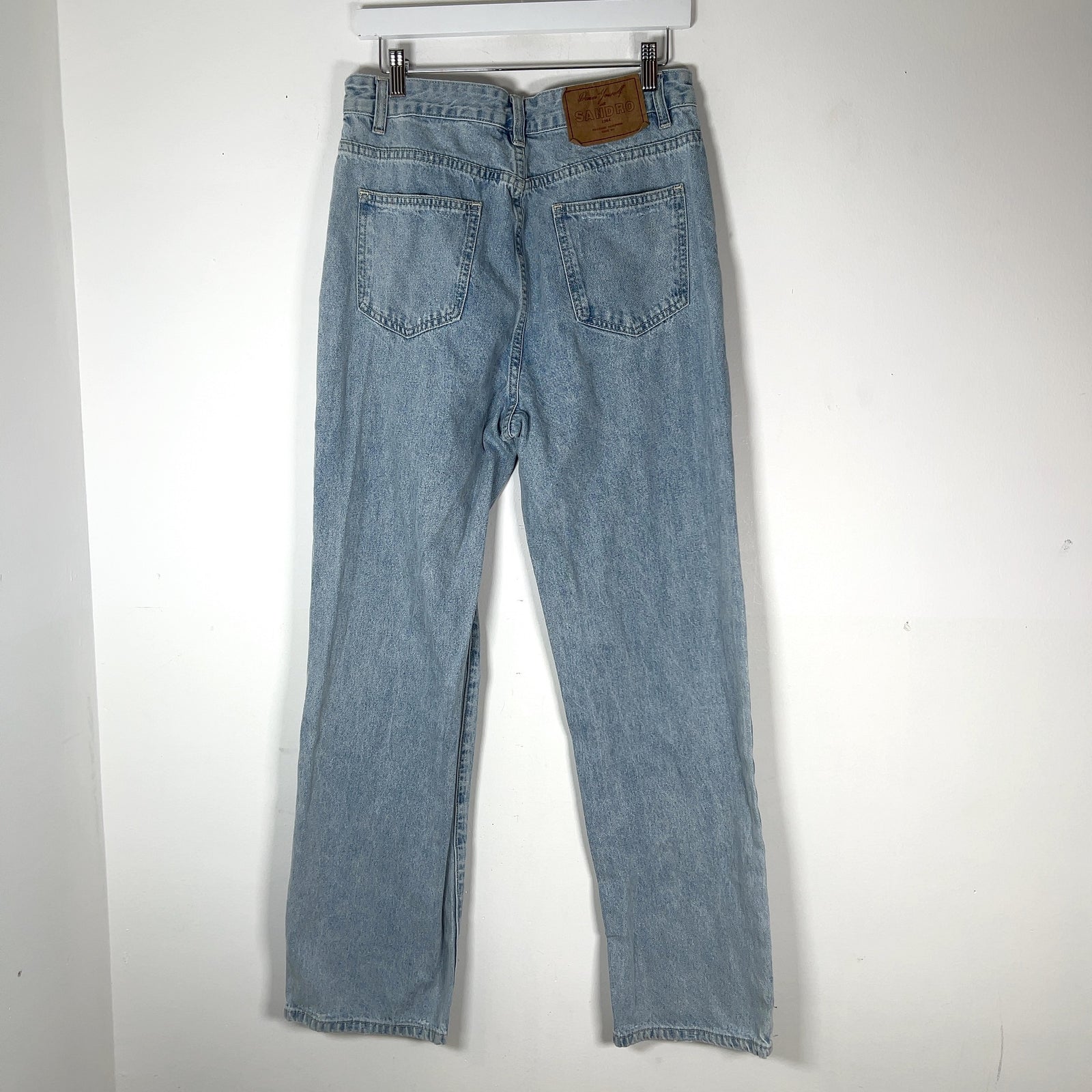 Sandro Lightwash Straight Fit Denim Jeans
