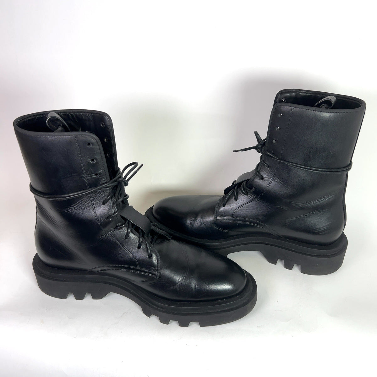Givenchy Leather Combat Lace-Up Boots