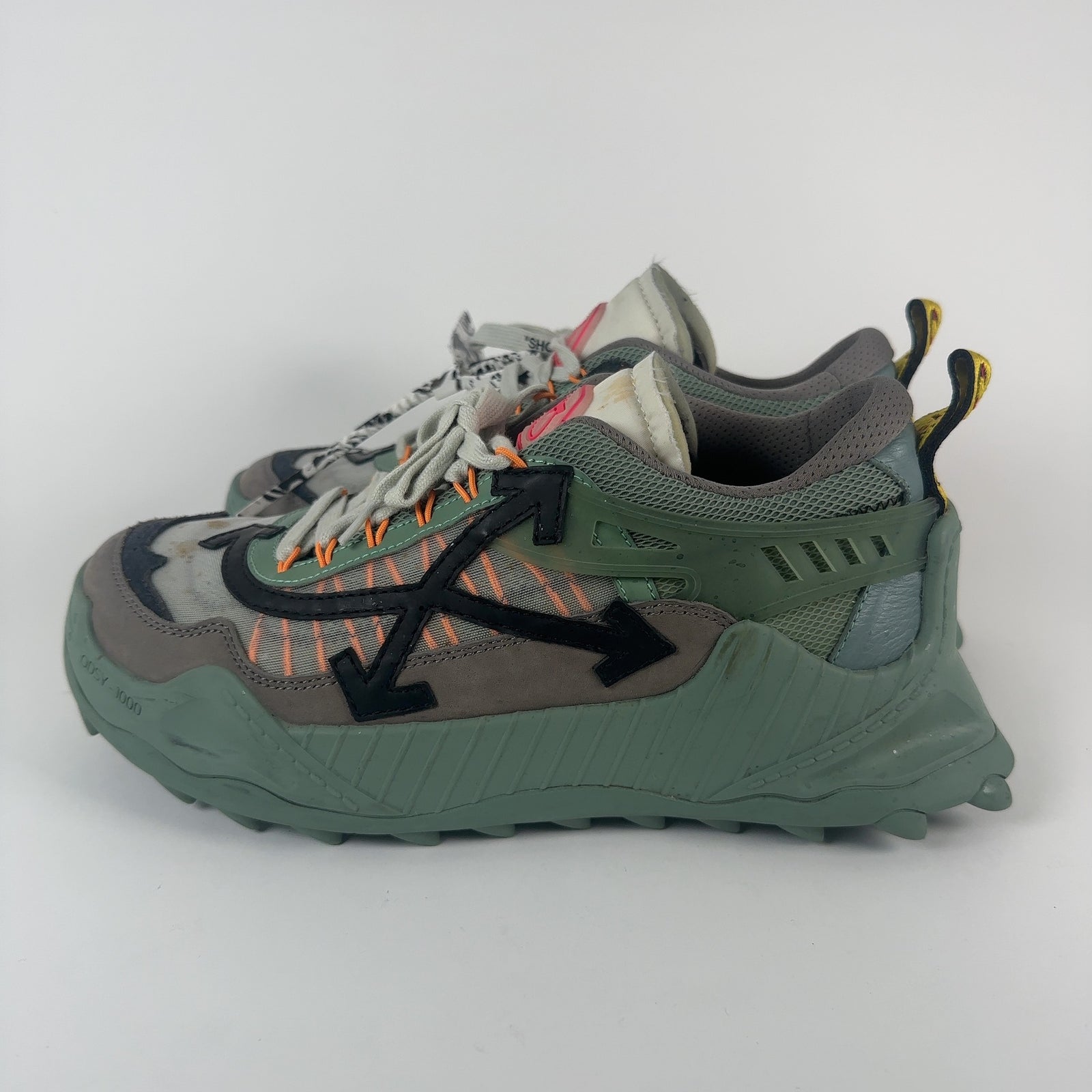 Off-White ODSY-1000 Mint Black Lowtop Sneakers