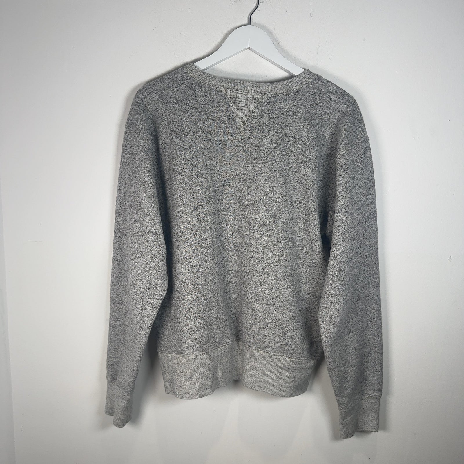 RRL Grey French Terry Crewneck