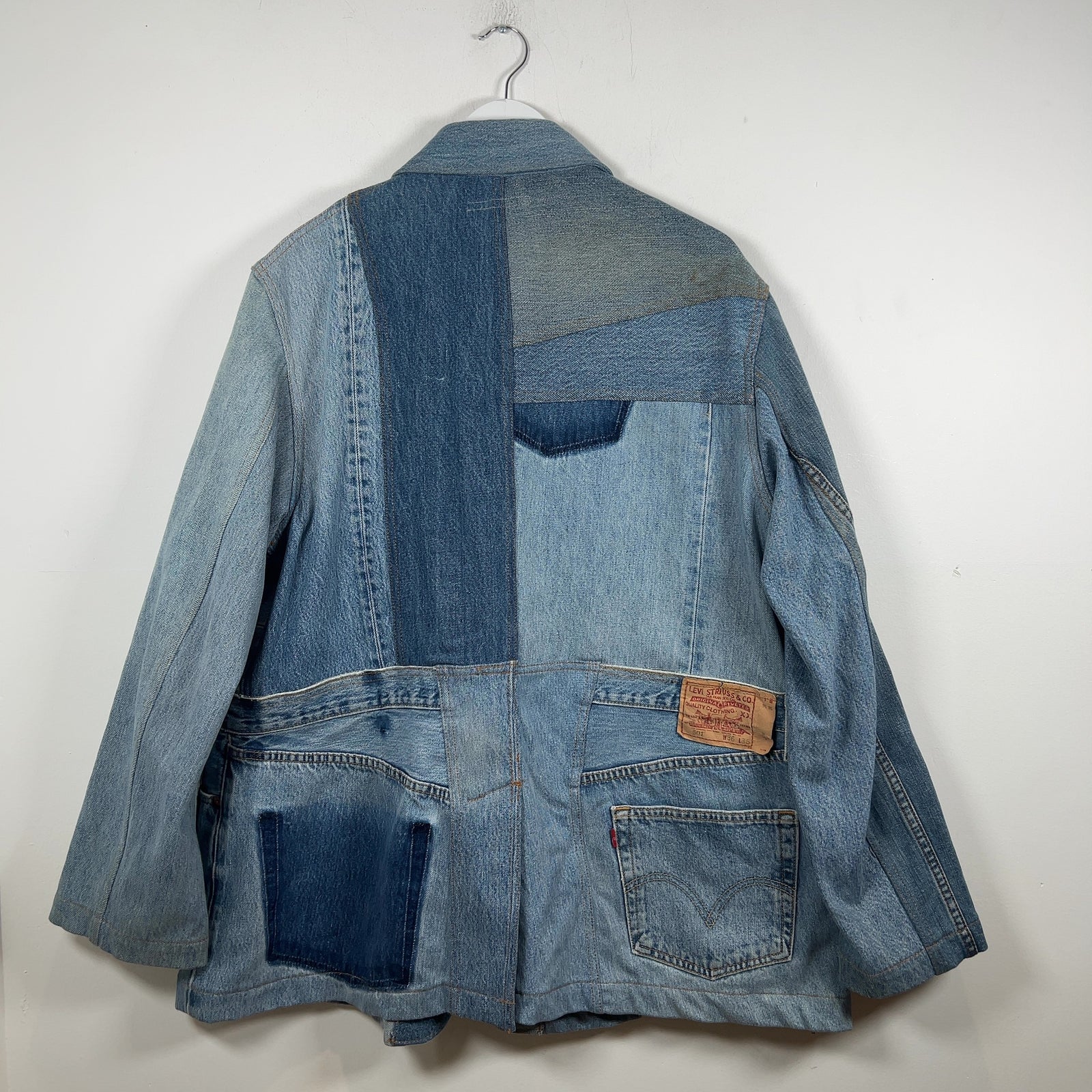 Needles Denim Patchwork Reconstructed Chore Jacket