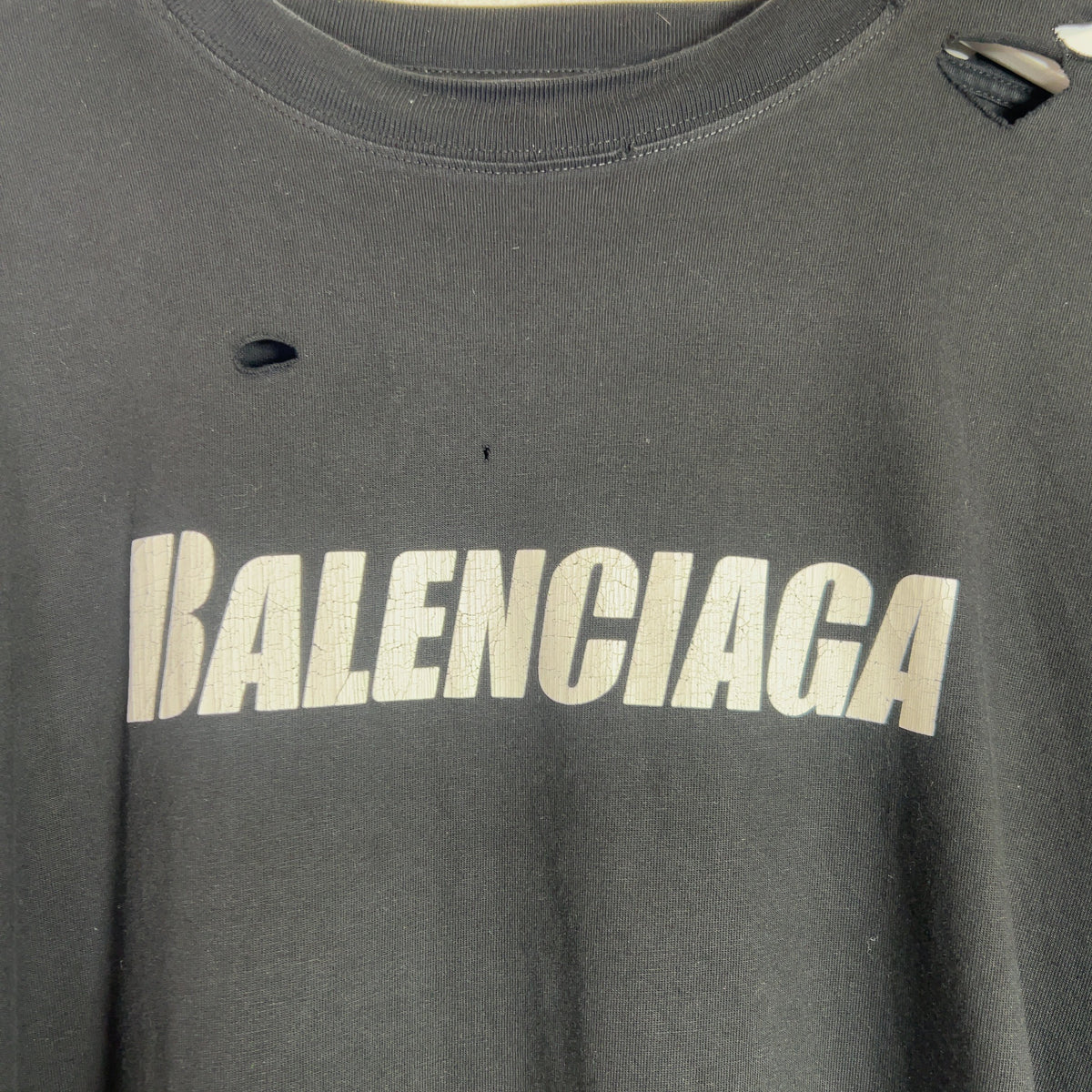 Balenciaga Destroyed Oversized T-Shirt