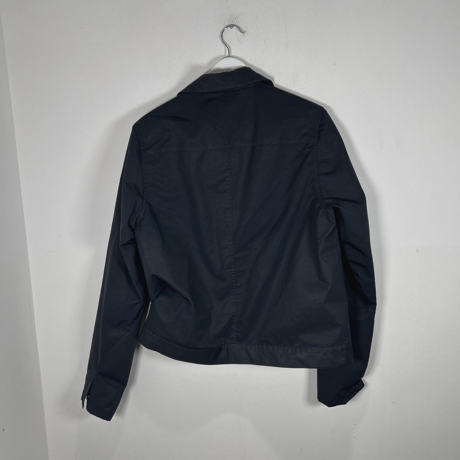 Rick Owens Navy Nylon Work Jacket Size S