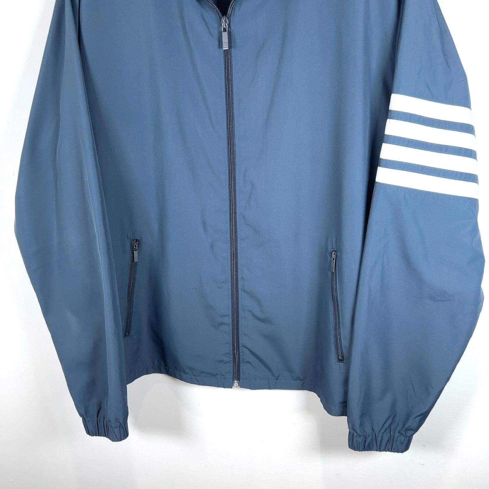 Thom Browne 4-Bar Blue Track Jacket