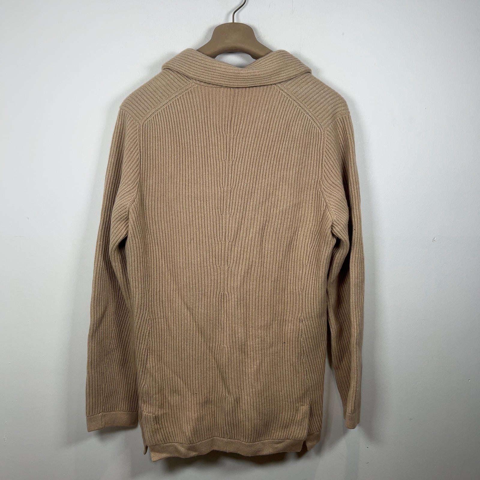 Brunello Cucinelli Ribbed Shawl Cashmere Cardigan Sweater
