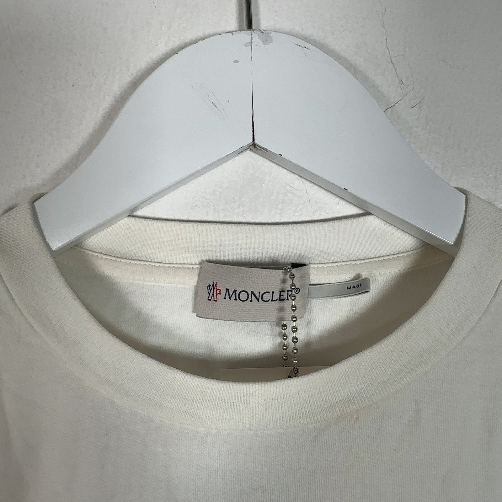 Moncler White Logo T-Shirt
