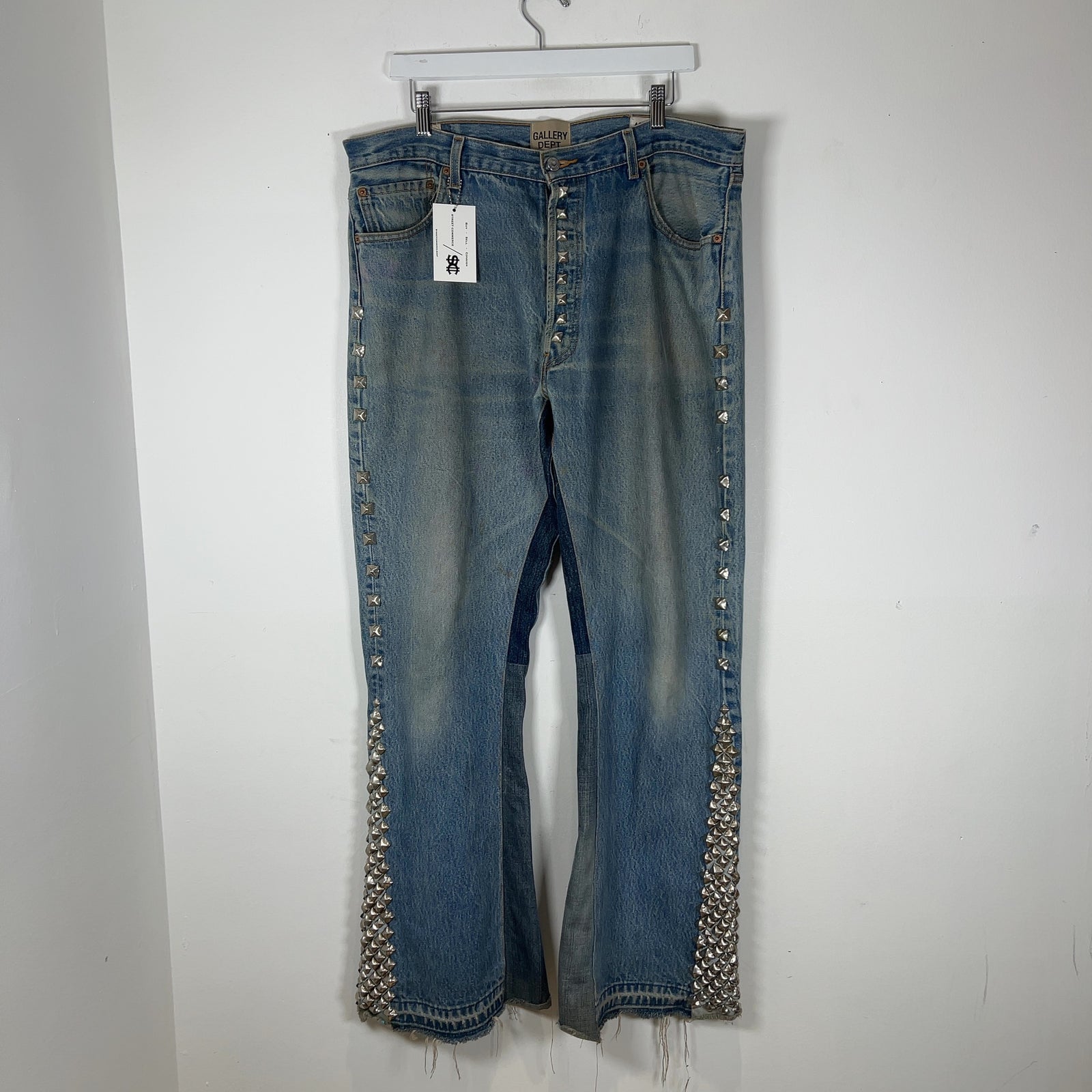 Gallery Dept Studded Rodman LA Flare Jeans Size 34