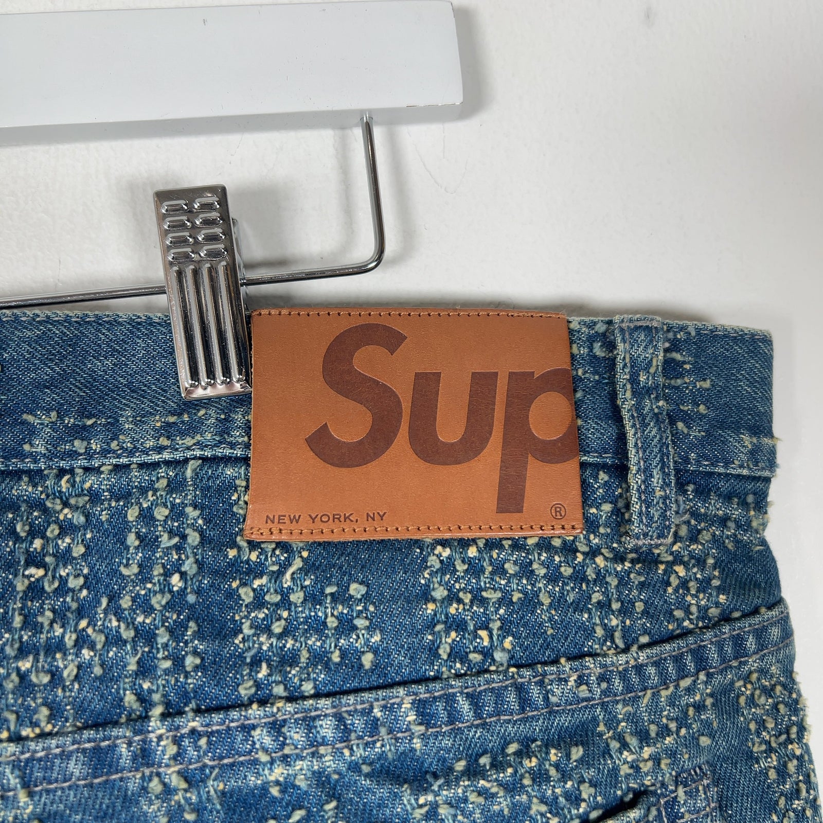 Supreme Woven Logo Denim Jeans