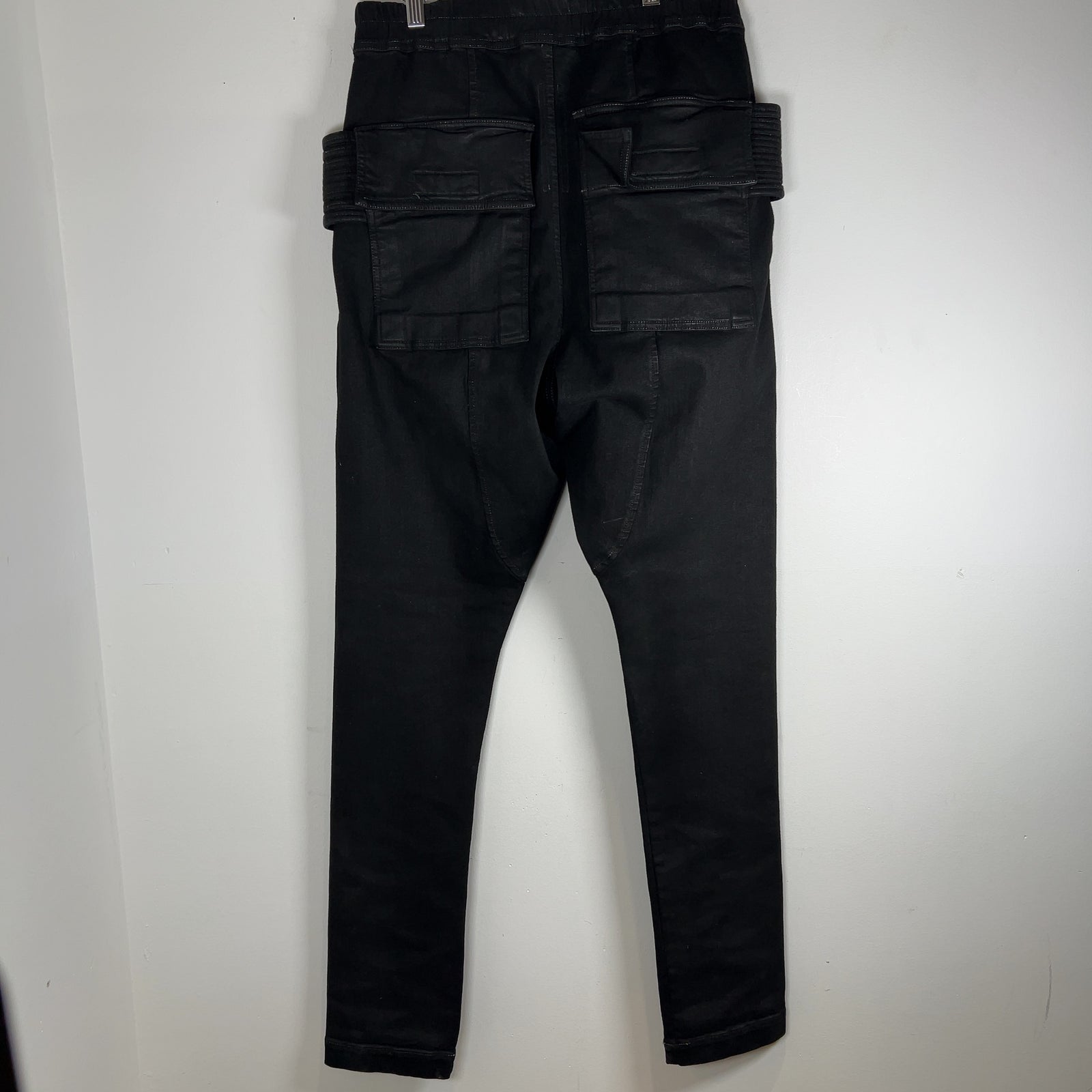 Rick Owens DRKSHDW Waxed Drawstring Creatch Cargo Pants