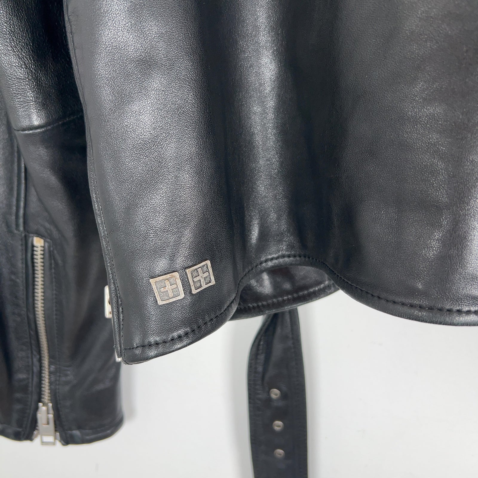 Ksubi 'Biker' Lambskin Leather Jacket