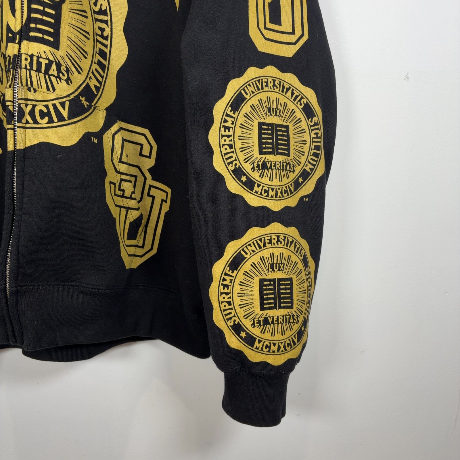 Supreme Black ‘Knowledge’ Coligate Hoodie