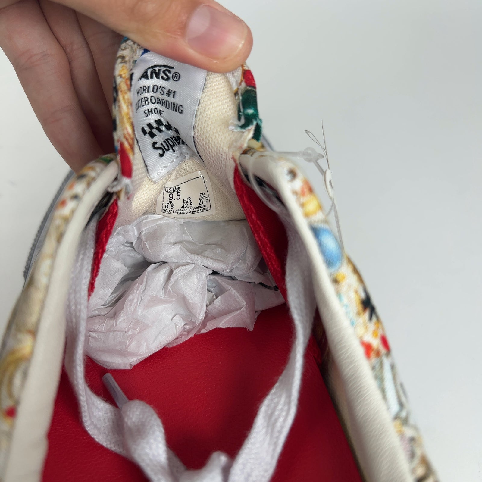 Supreme x Vans Mike Kelley 'Skate Era' Lowtop Sneakers