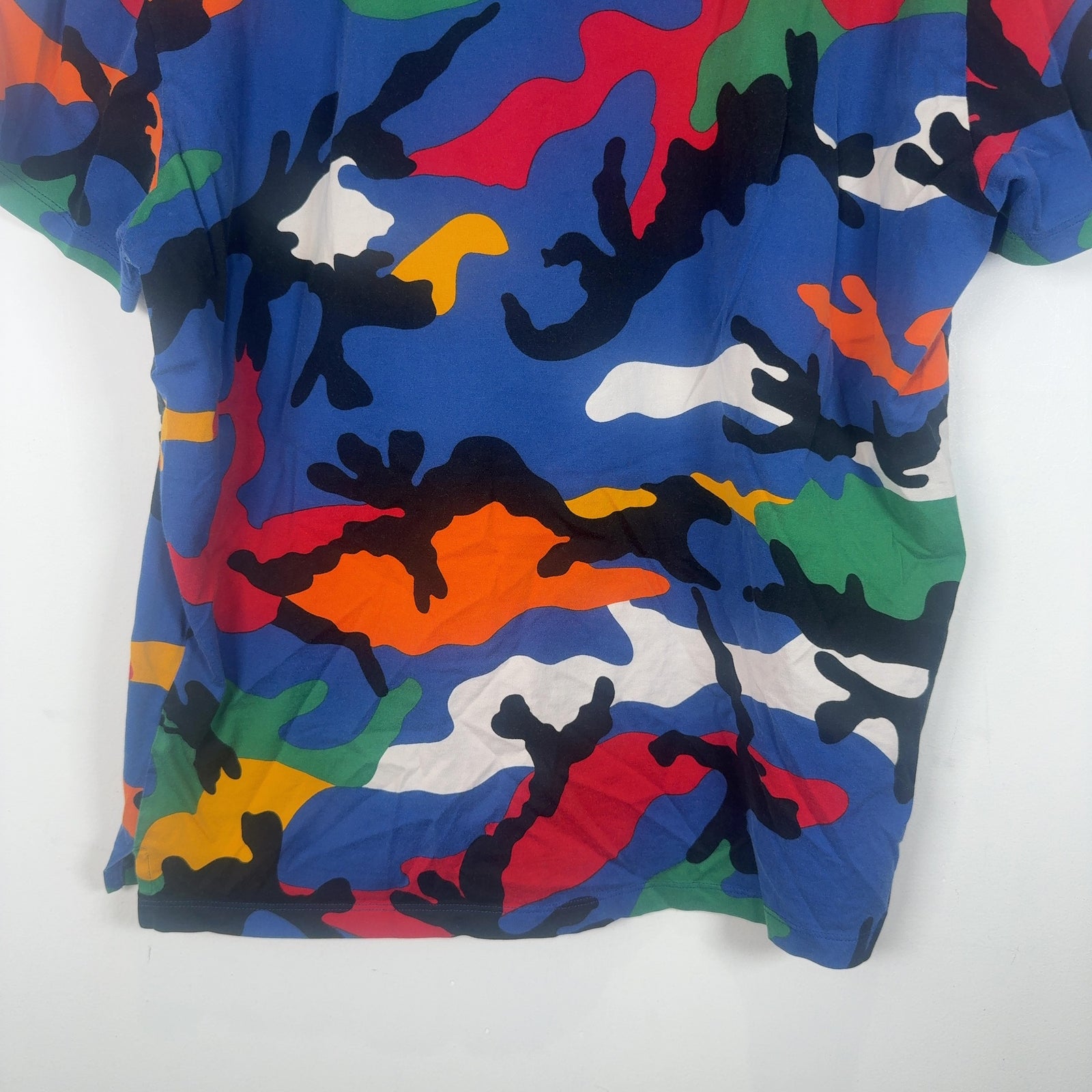 Valentino Allover Multi Color Camo T-Shirt