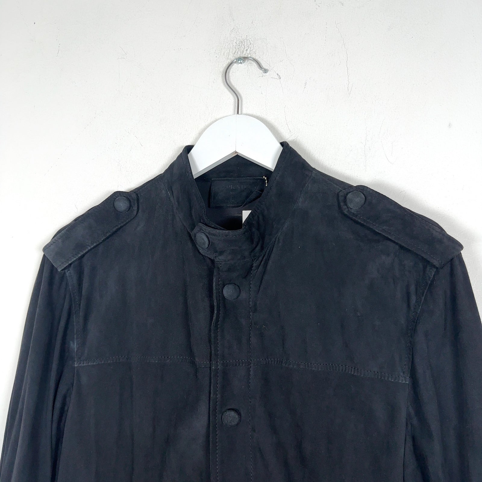 Prada Suede Zip-Up Jacket